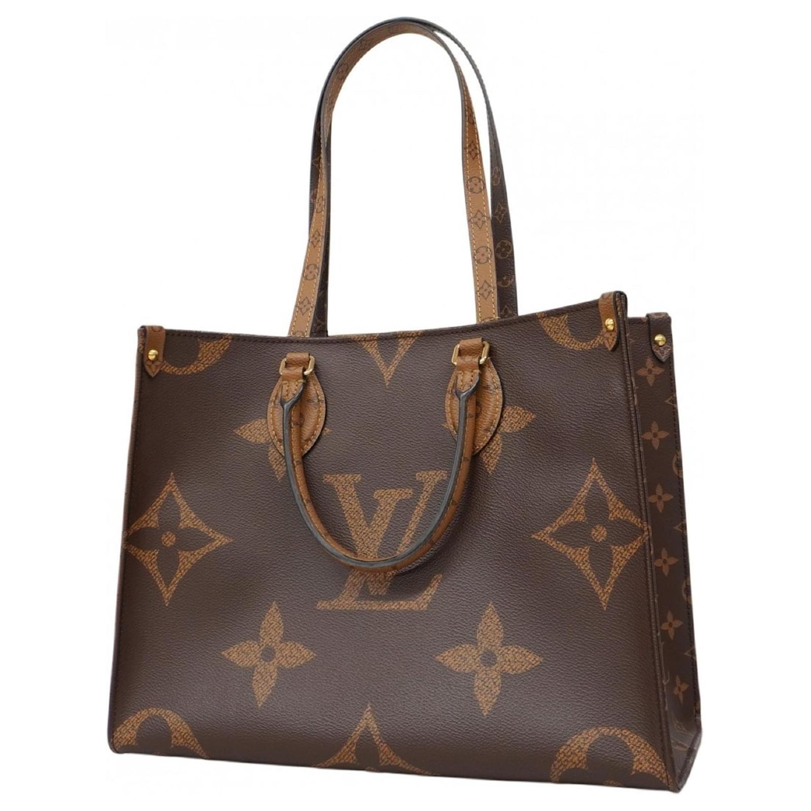 Louis Vuitton Monogram Giant Reverse Tote Bag Brown ref.2210325