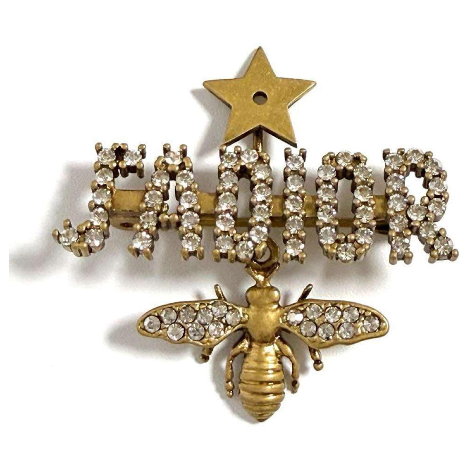 クリスチャンディオール　ジャディオール　bee ブローチ Christian Dior Women's Pin Brooch Badge Bee J'Adior Metal