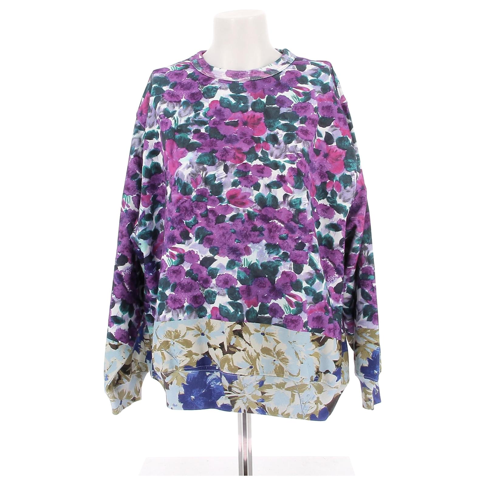 Dries Van Noten Suéter estampado Púrpura Algodón - Main Image