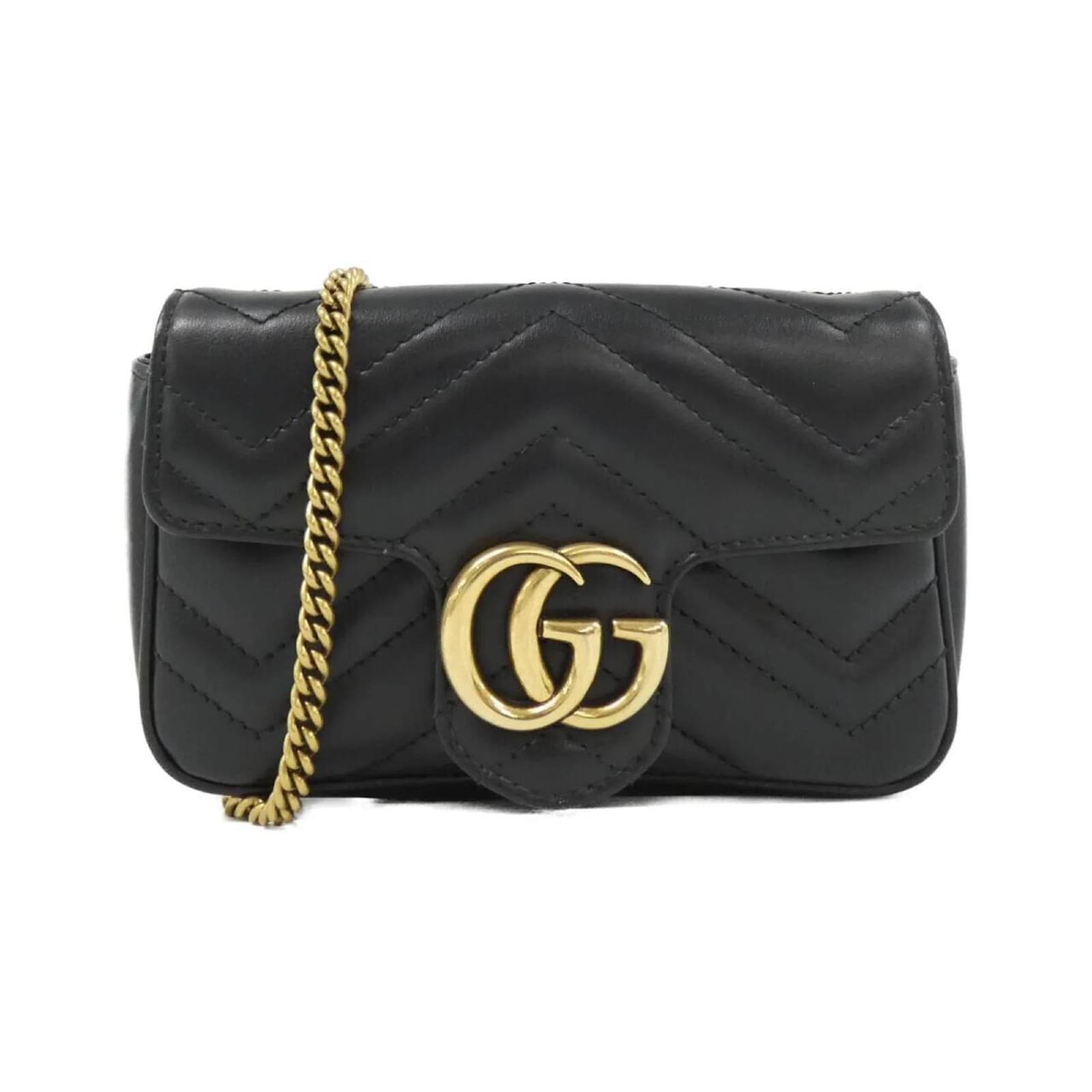 Gucci GG Marmont 476433 DTDCT Shoulder Bag Black