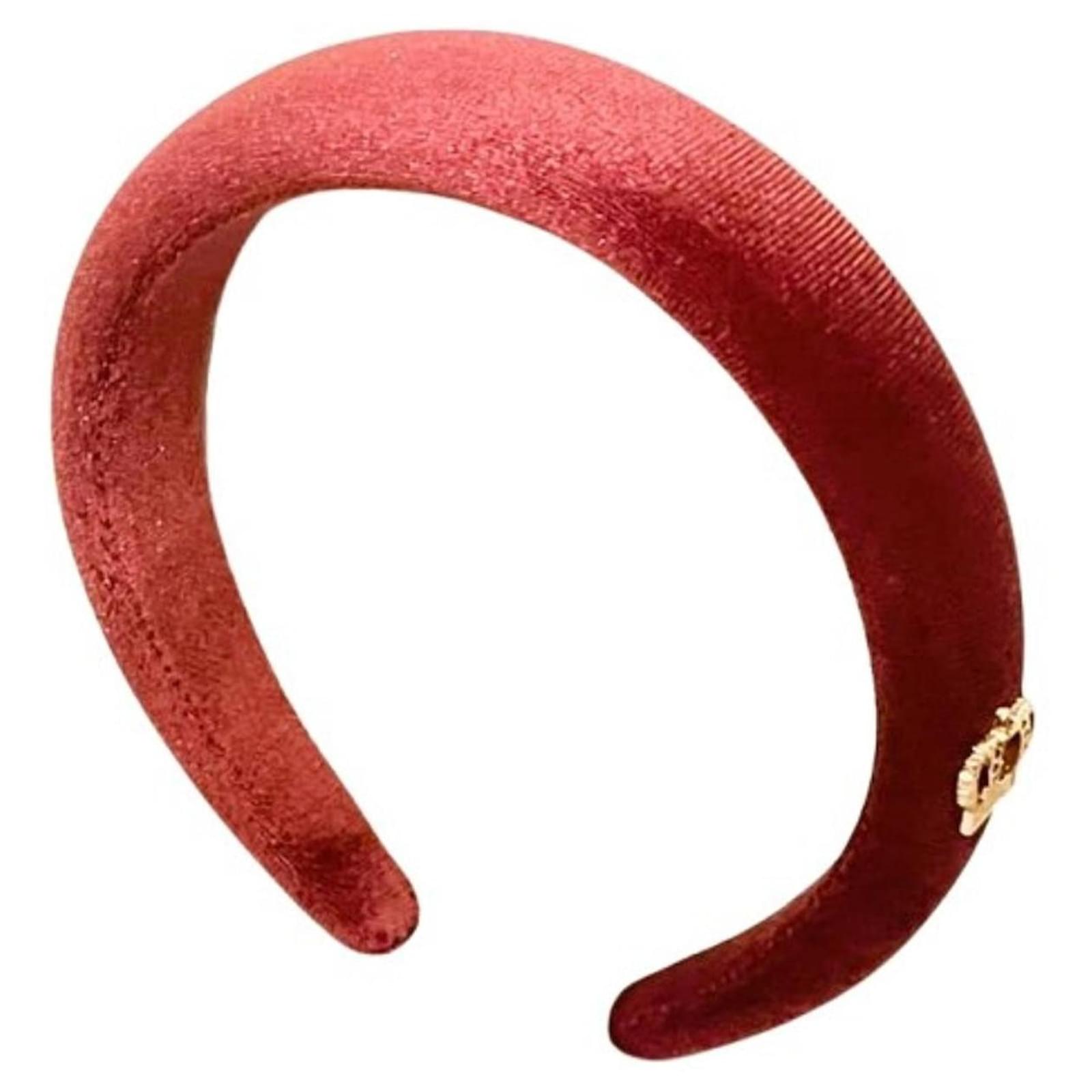 Set 3 Cerchietti In Velluto Rosso Per Donna – Larghi E Sottili, Eleganti E Regalo Perfetto - copertina