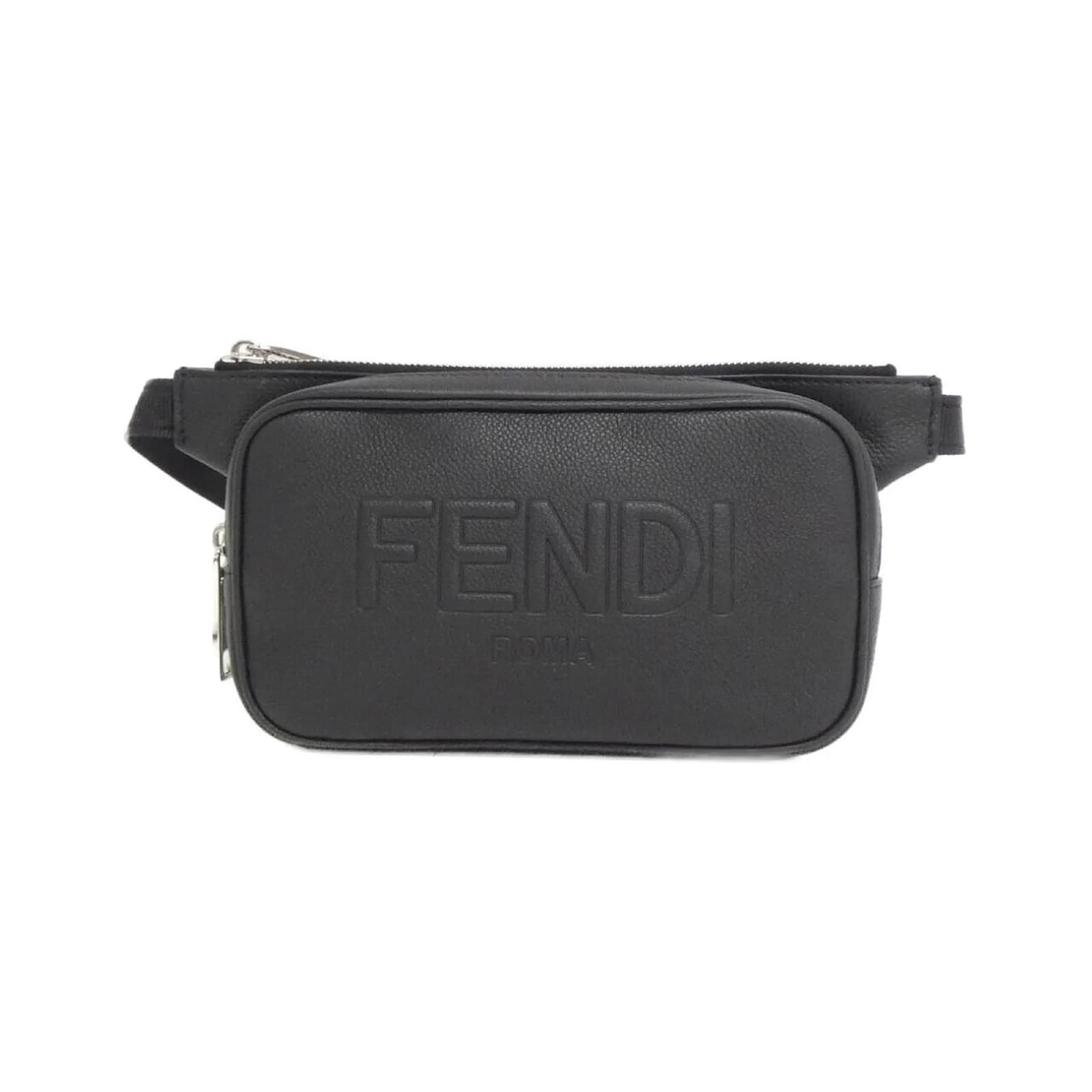 Fendi 7VA605 AMAC Bauchtasche Schwarz Leder Joli Closet