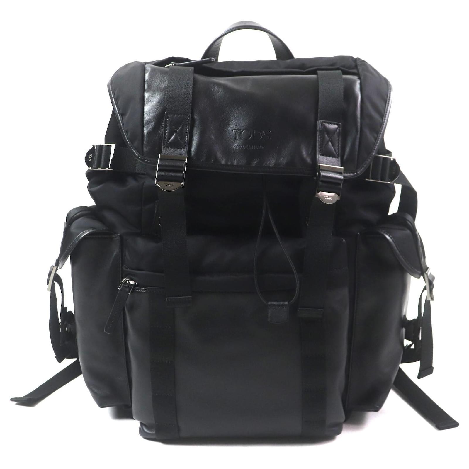 Tod's Rucksack Rucksack Stoff Leder Tod's Rucksack Aus Stoff