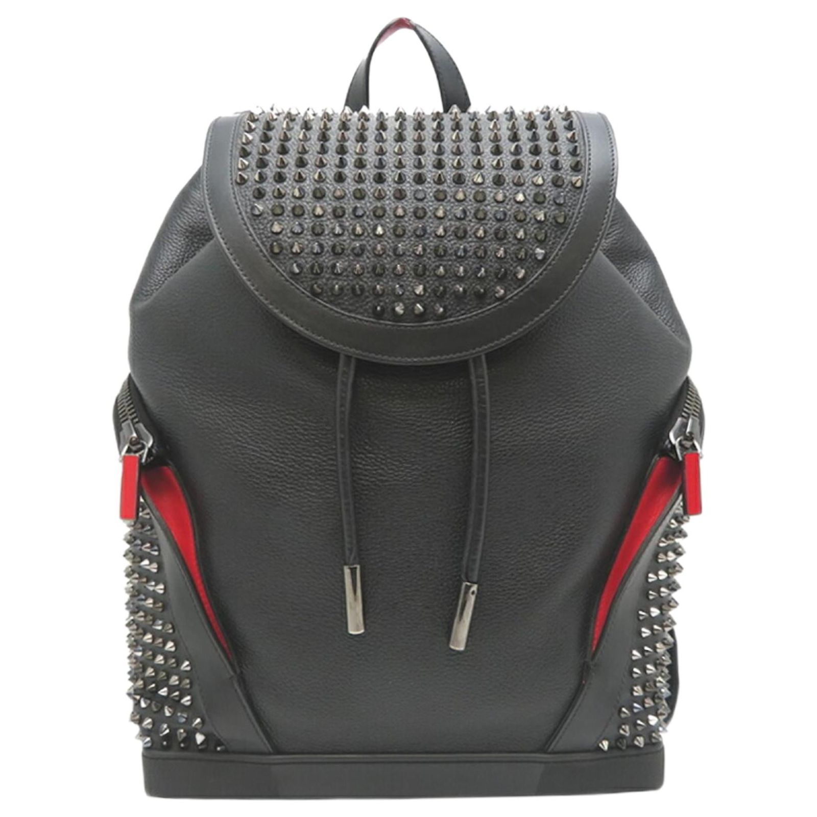 Christian Louboutin Explorer Funk Backpack Black Red Leather  display picture 3