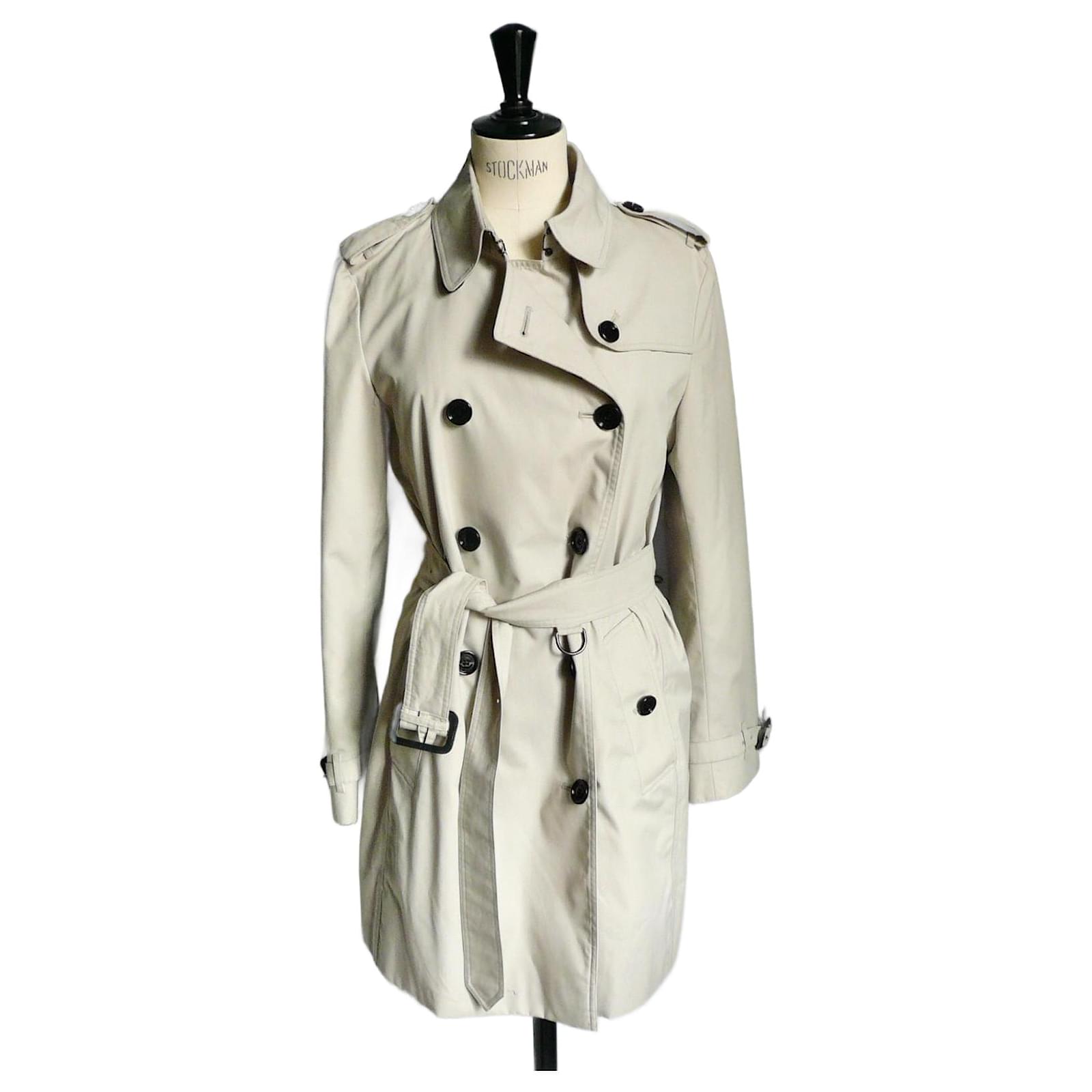Burberry Prorsum BURBERRY Trench coat corto Impermeable Color tiza