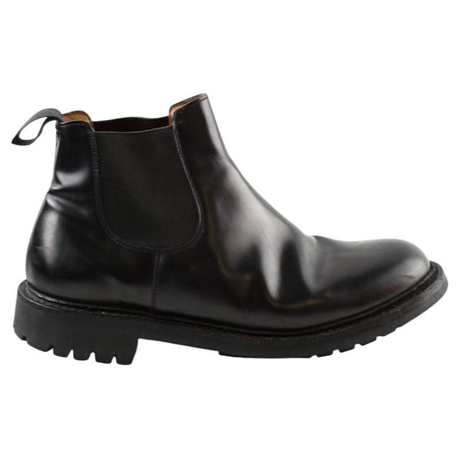 Church's Black leather boots Joli Closet