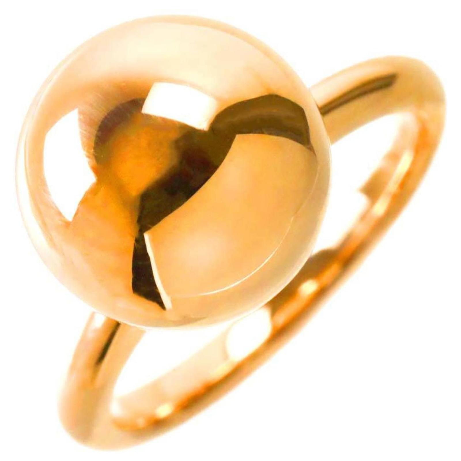 Tiffany Hardware Ball Ring in Pink Gold Golden