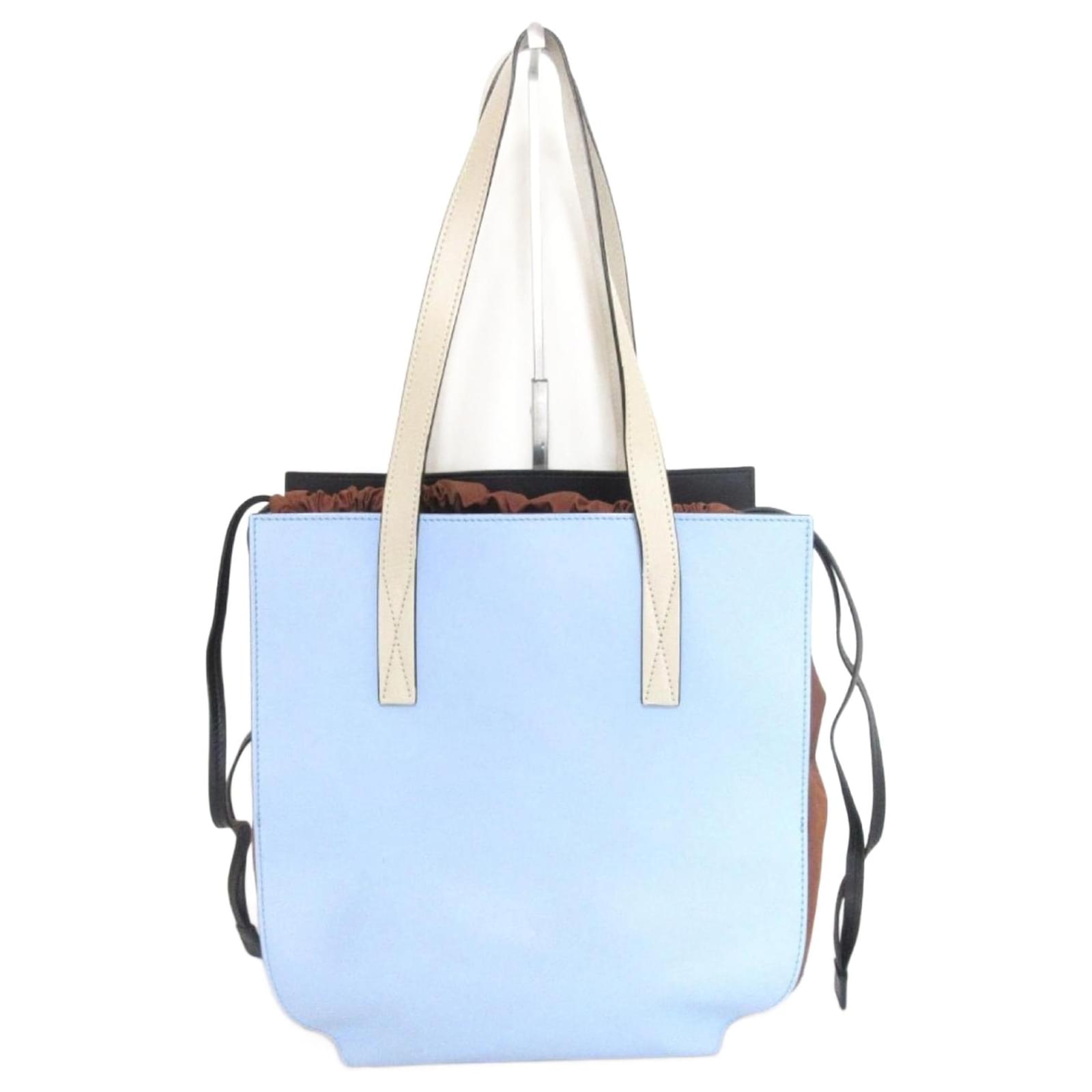 MARNI GUSSET DRAWSTRING SHOULDER TOTEBAG 