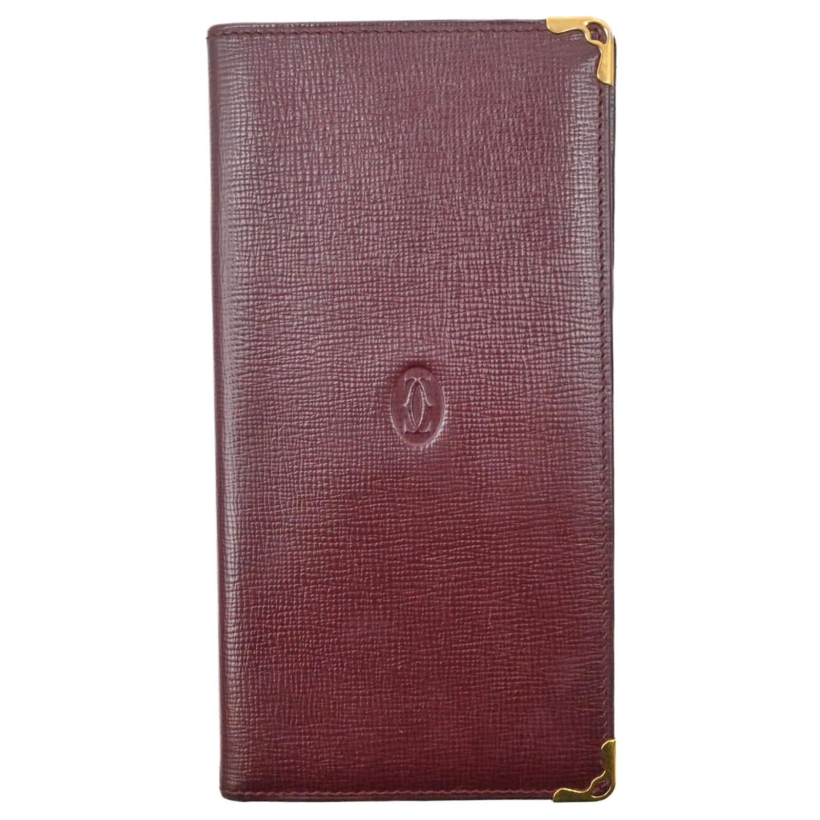 Cartier Must line Dark red Leather ref.2234142 - Joli Closet