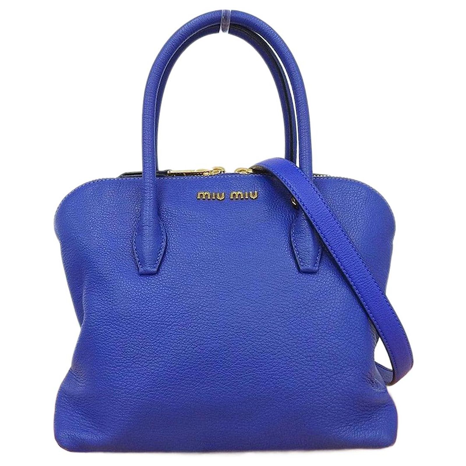 MIUMIU Madras leather2WAY totebag 【公式通販】