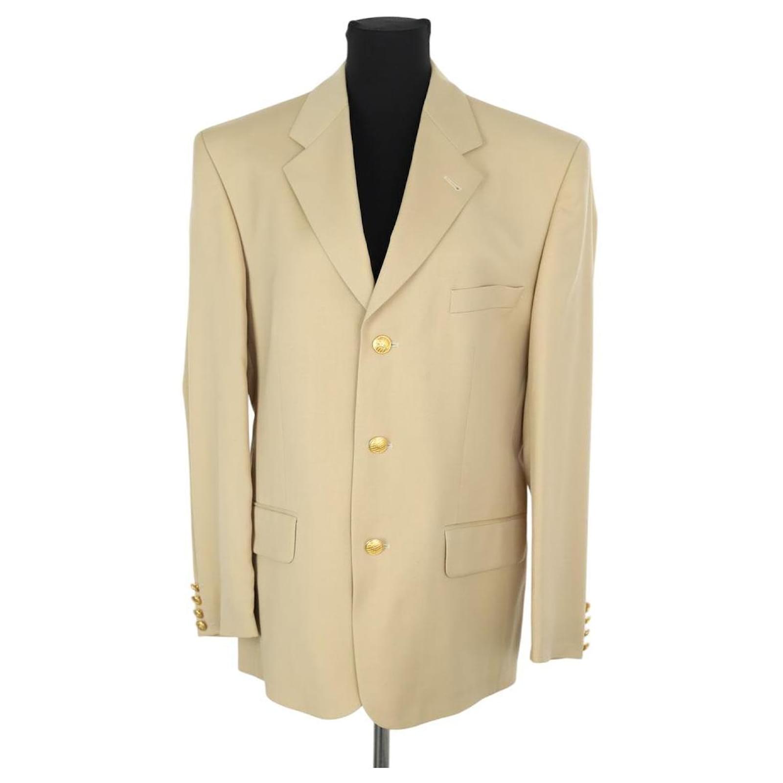 Saint Laurent Beige wool jacket ref.2247347 - Joli Closet Saint Laurent Beige wool jacket ref.2247347 - Joli Closet
