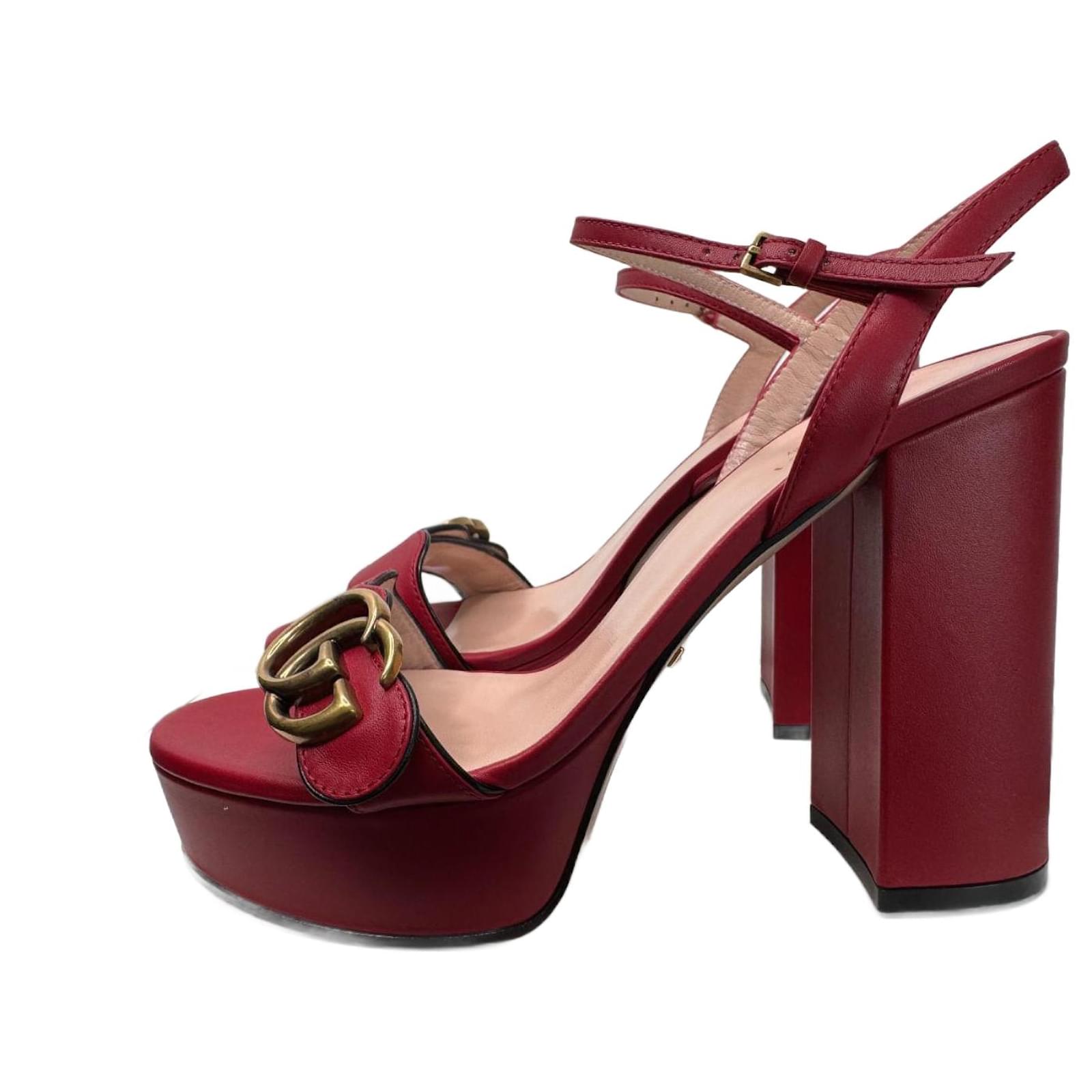 Gucci Marmont Sandali Gucci Con Tacco Sandal Sandali Gucci Tacco