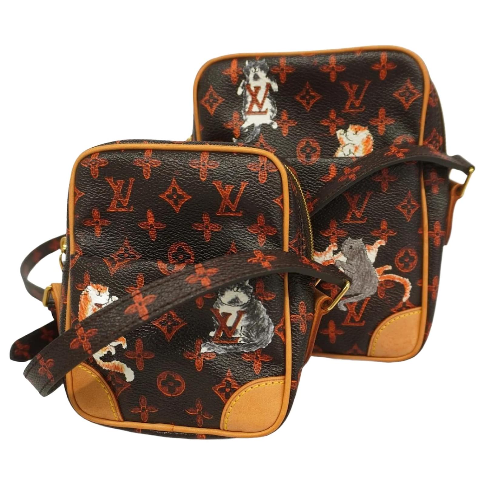 Bolso de Hombro Louis Vuitton Cat Gram Panam Set M44399 Castaño