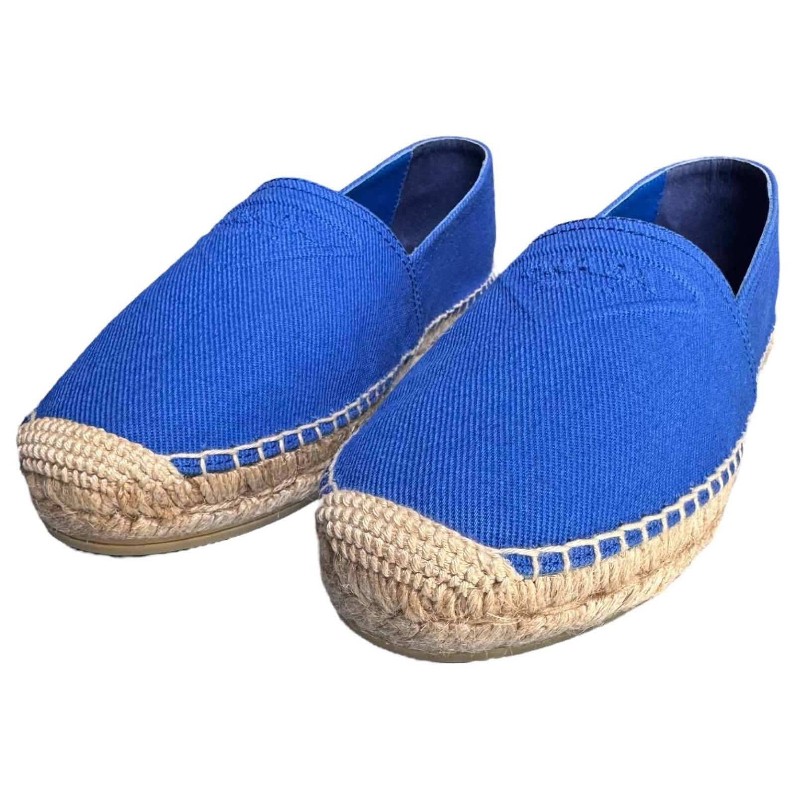 Prada Lady's Espadrilles Blue Cloth ref.2250527 - Joli Closet