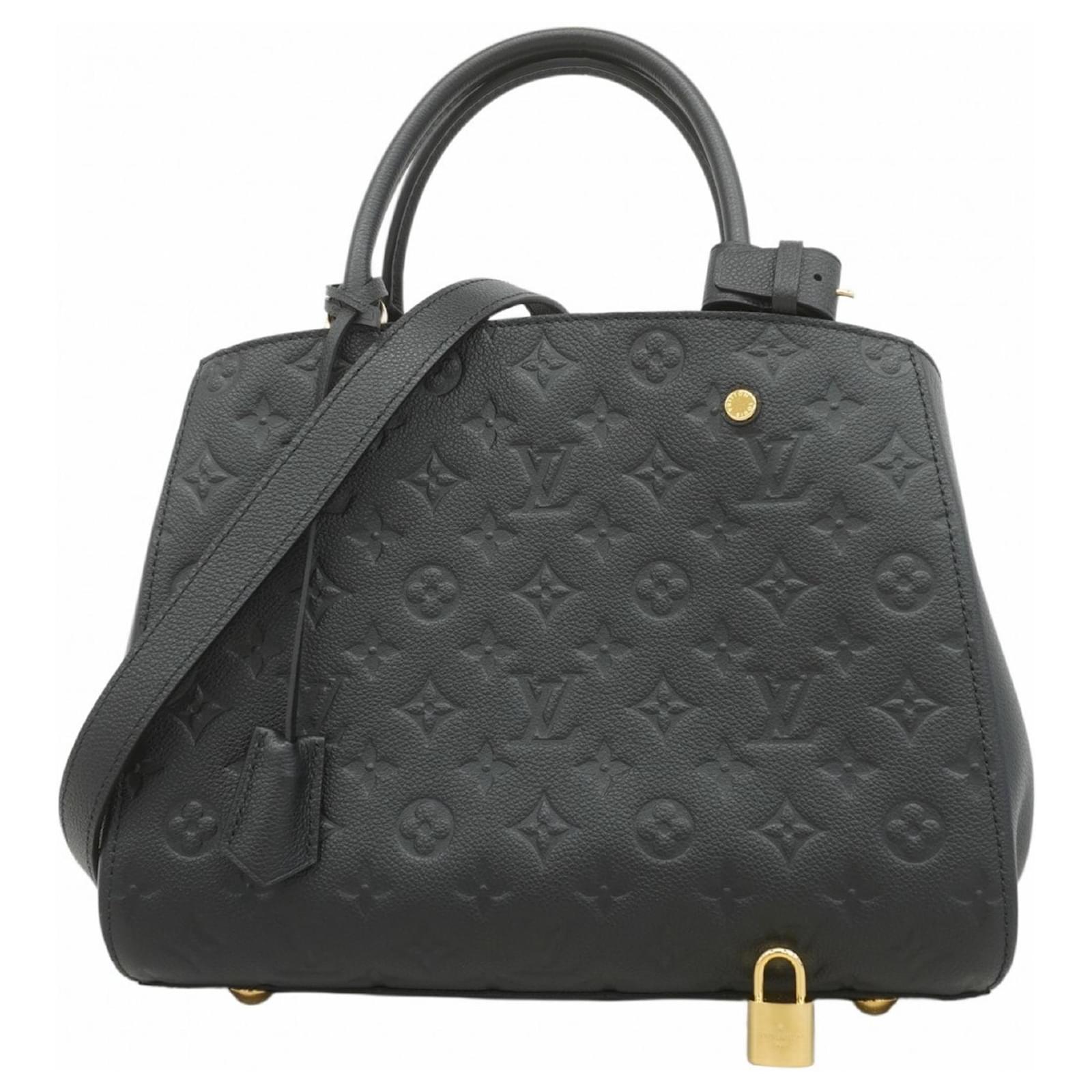 Montaigne Mm Louis Vuitton Black Monogram Tote Louis Vuitton
