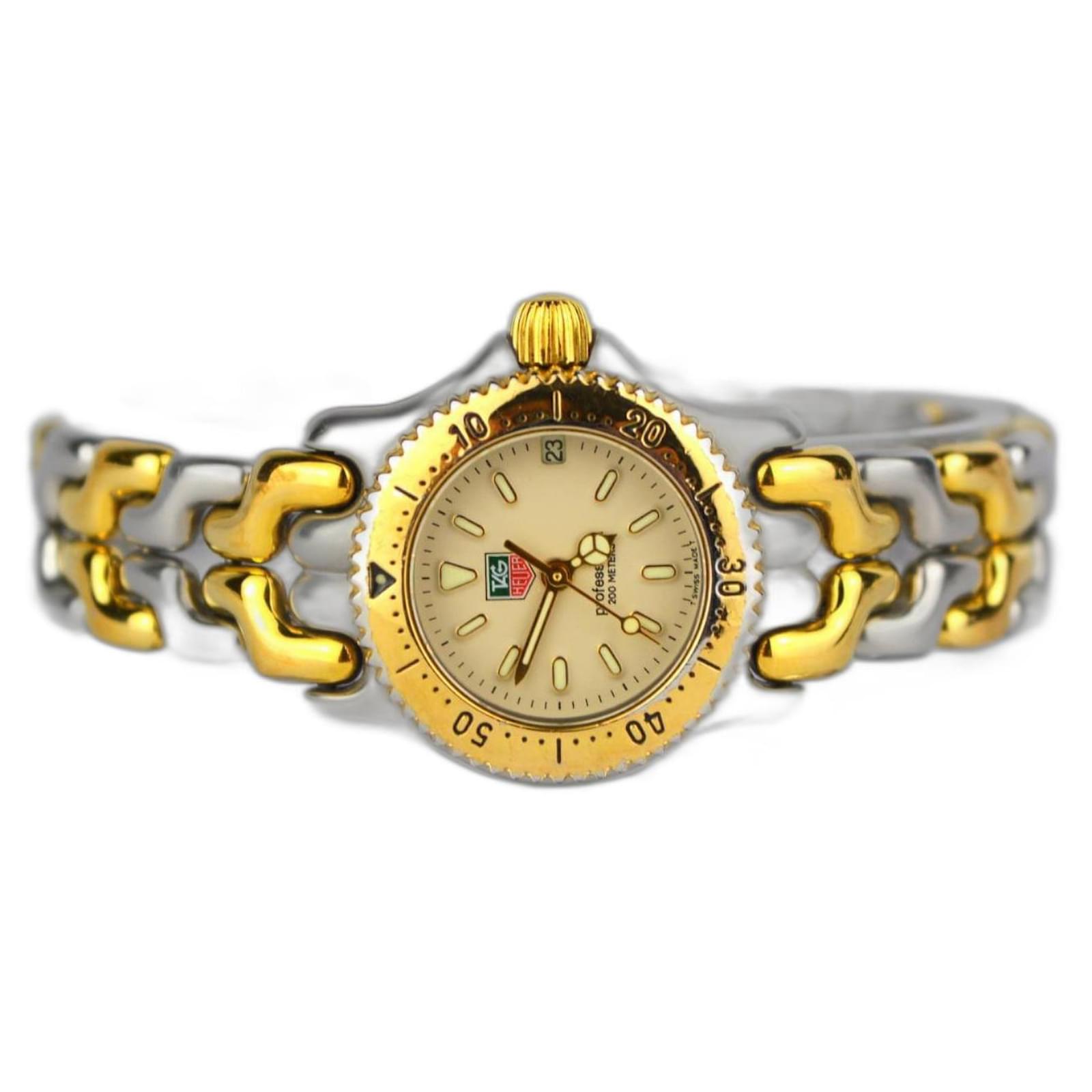 TAG HEUER PROFESSIONAL S95.708 WATCH Silvery Golden Steel