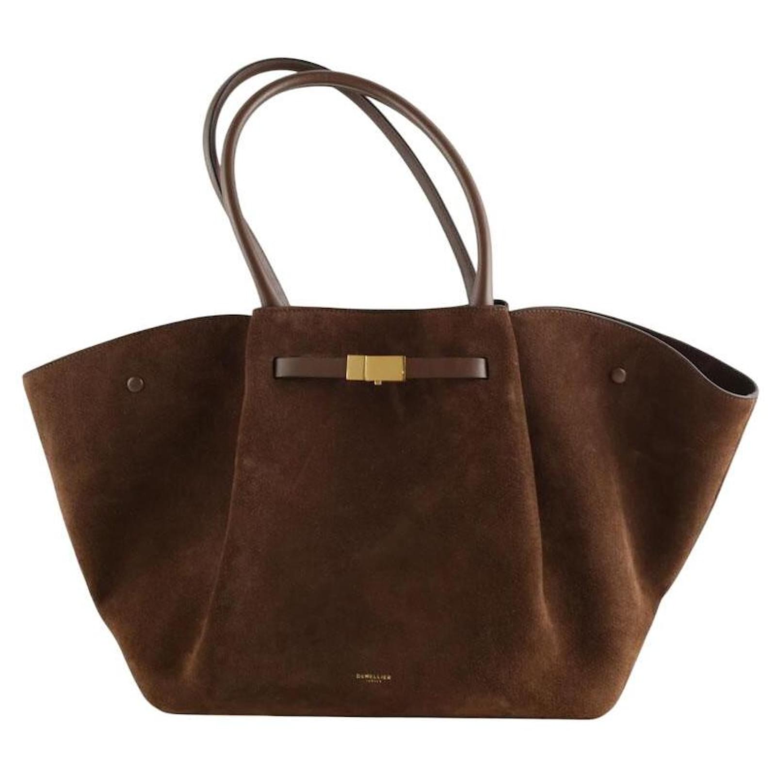 Autre Marque Cabas en daim marron Joli Closet