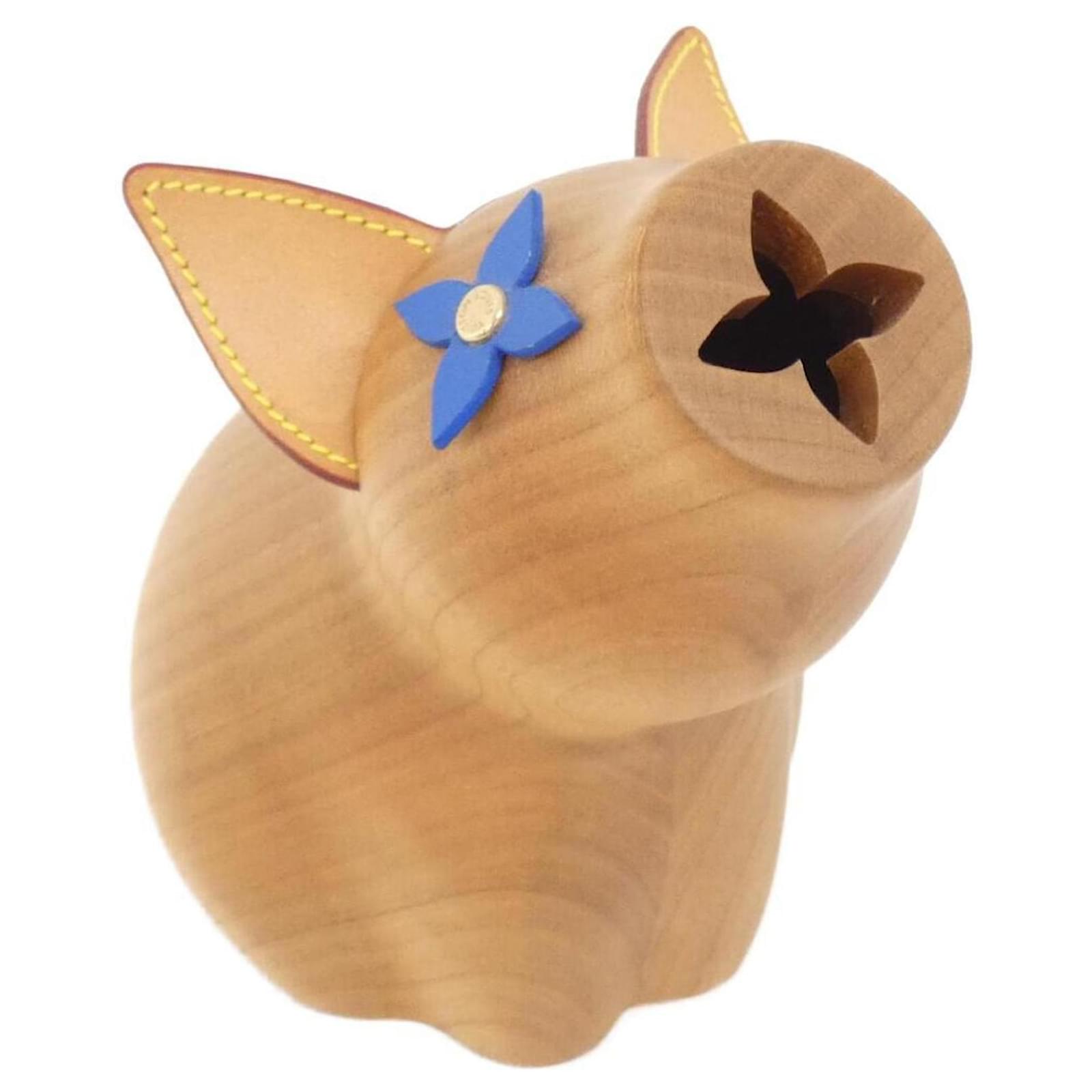 Louis Vuitton Piggy Bank Albert GI0363 Money Box Wood ref