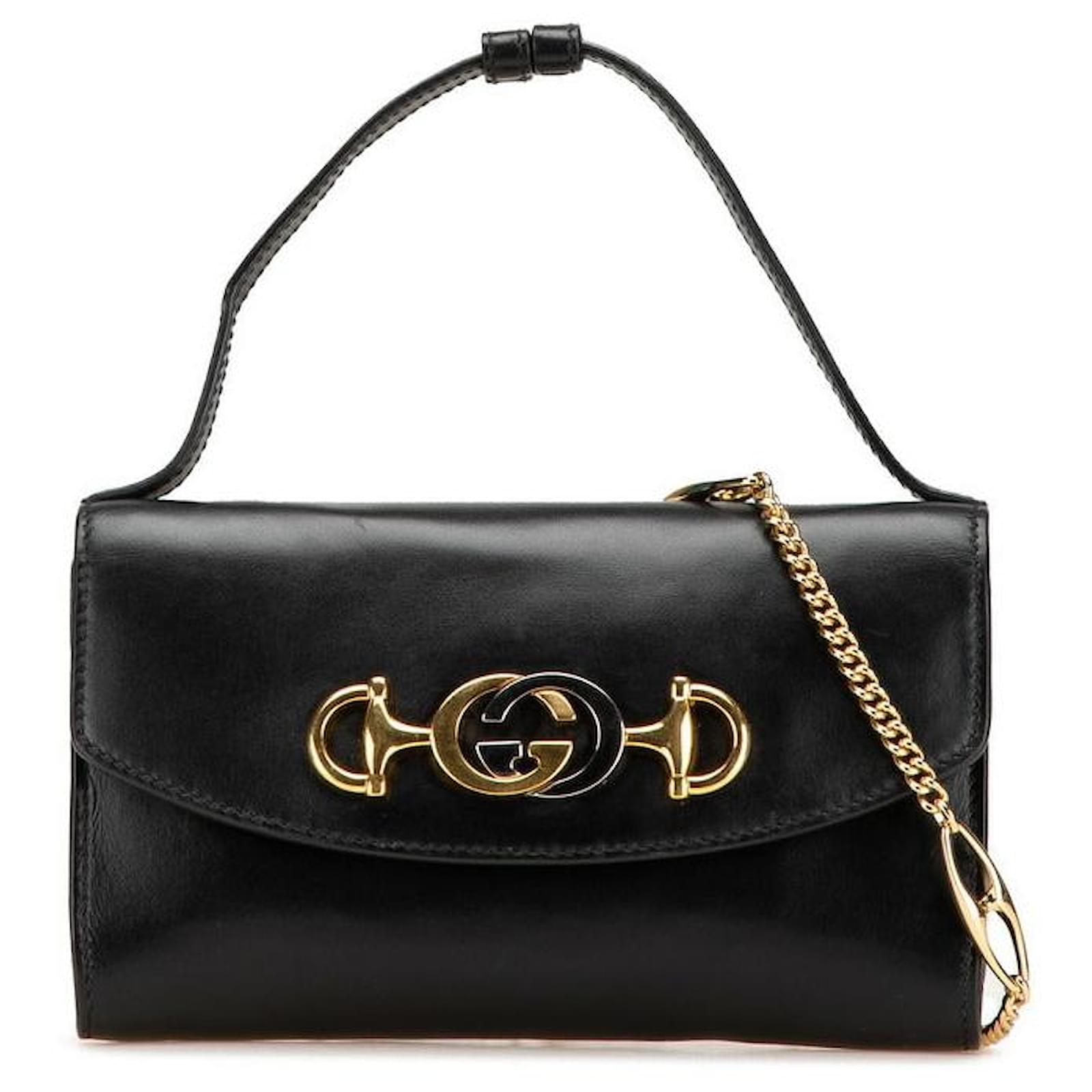 グッチ レザー ズミ 2way バッグ 564718 Gucci Leather Zumi 2way Bag 564718 Black ref.2262656 - Joli
