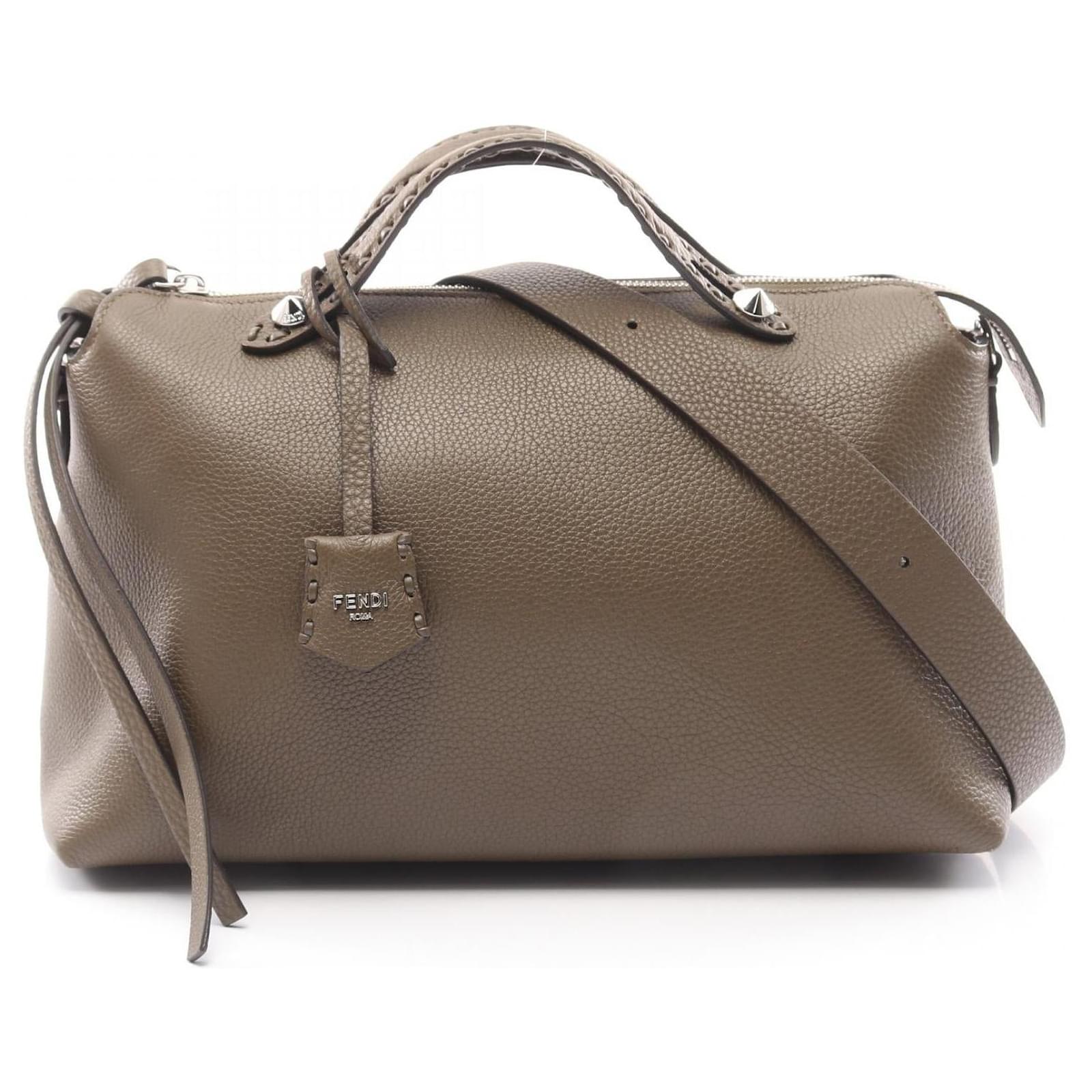 Fendi By The Way Selleria Leather Handbag Green ref.2263224