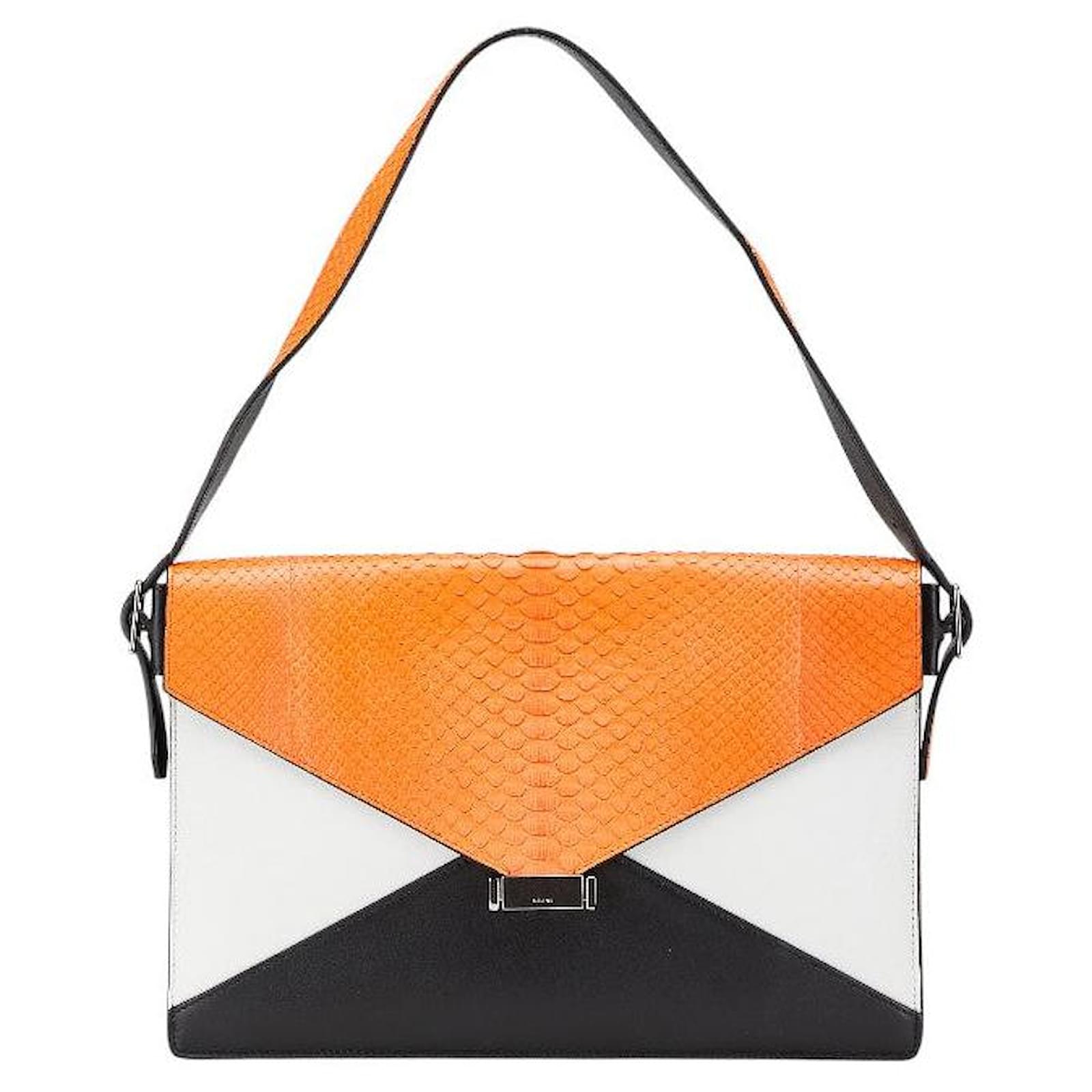 Céline Sac à épaule en python Celine en cuir Multicolore ref