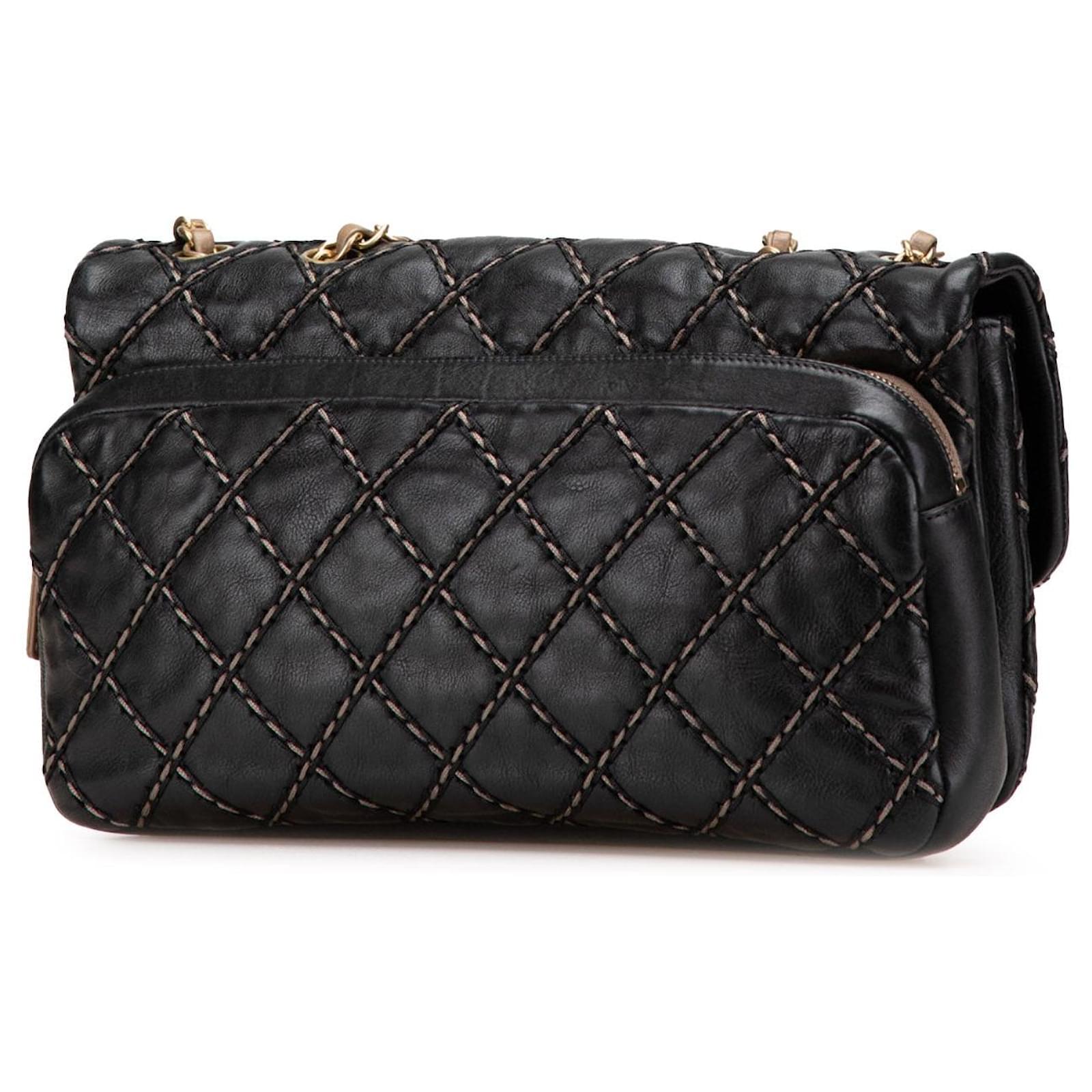 Chanel Paris Dallas Quilted Calfskin Chic Stitch Flap Black