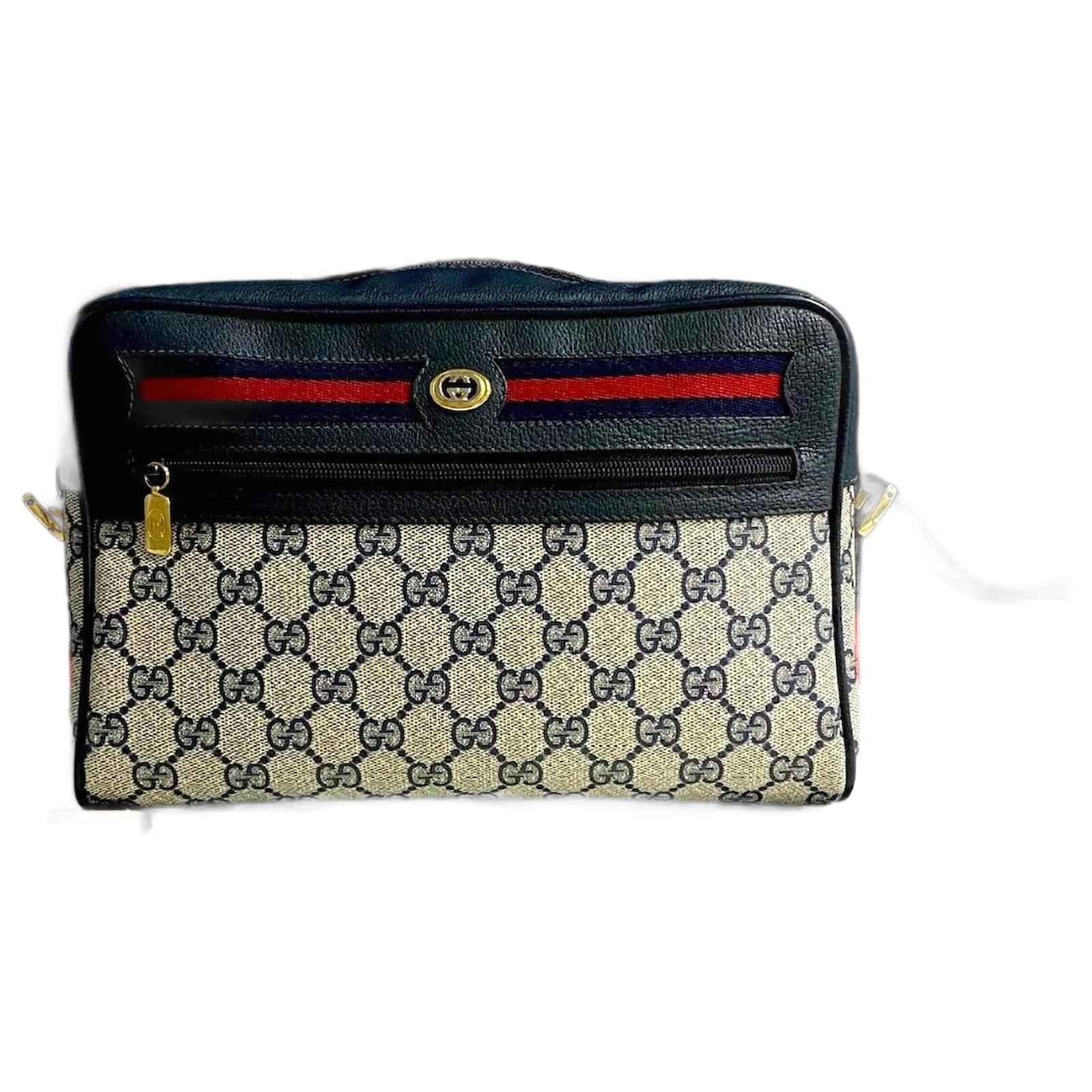 バッグ OLD GUCCI LOGO LEATHER SHOULDER BAG GUCCI(グッチ) GG logo vintage leather shoulder bag ロゴ