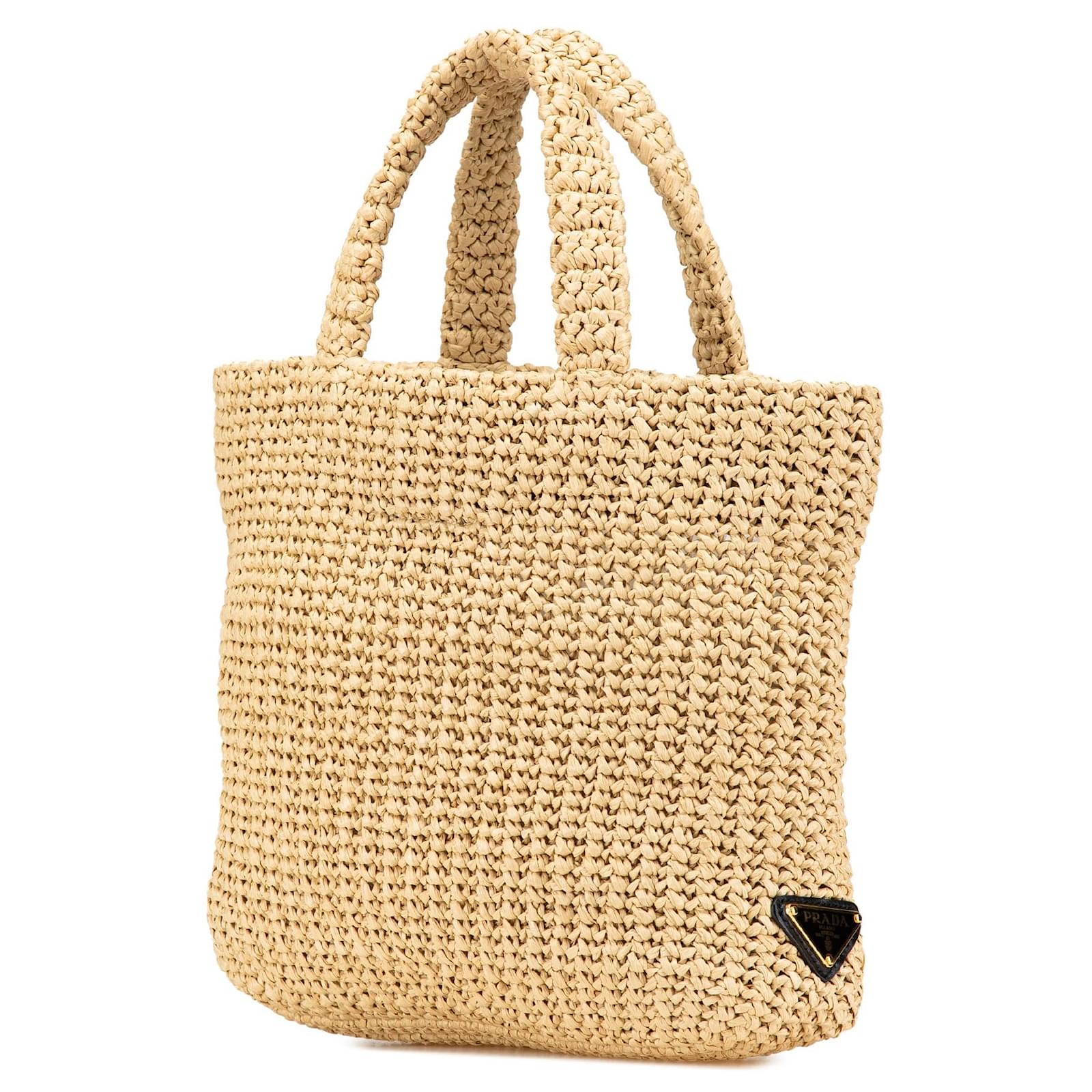 Handtasche Prada Tote Bag Aus Raffiabast Damen Tasche Handtasche