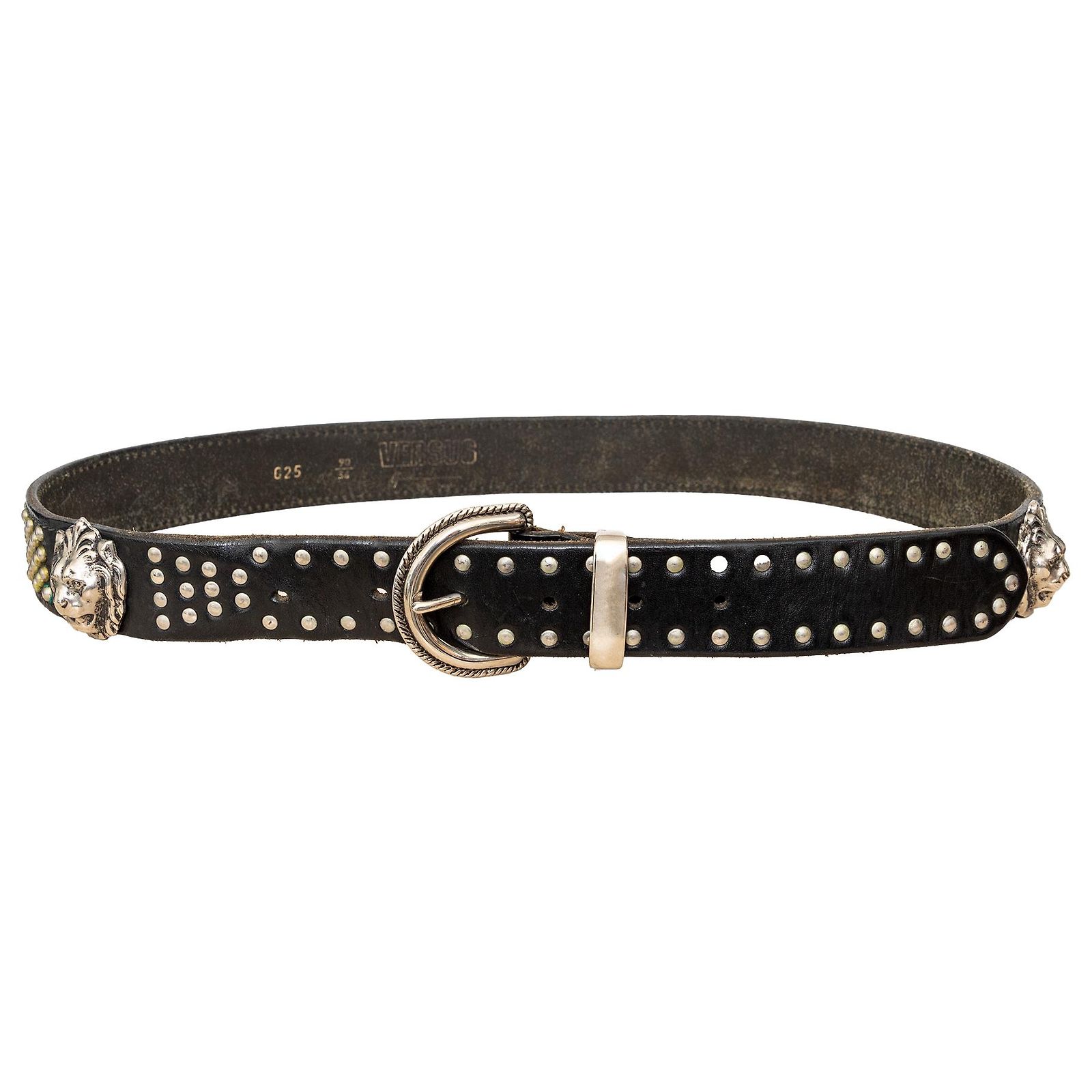 Gianni Versace Versus Studded Belt Black Leather ref.2267841  display picture 3