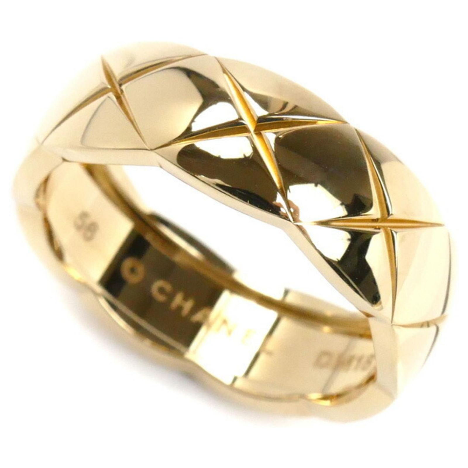 Chanel 18K Yellow Gold Coco Crush Band Ring ref.2267902 - Joli Closet