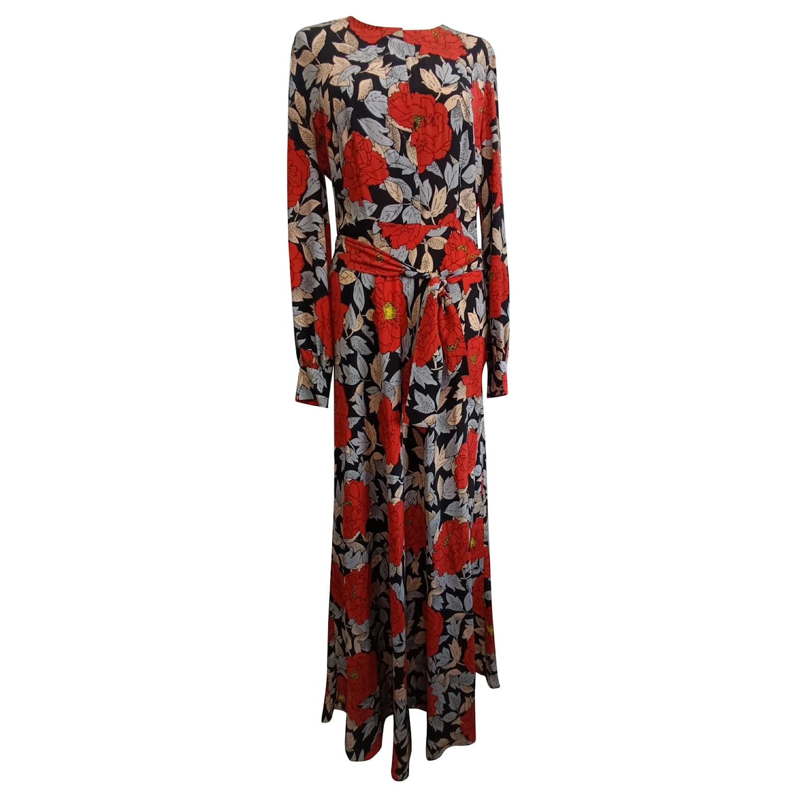 edgy maxi dress Anisa cotton long sleeve modest dress