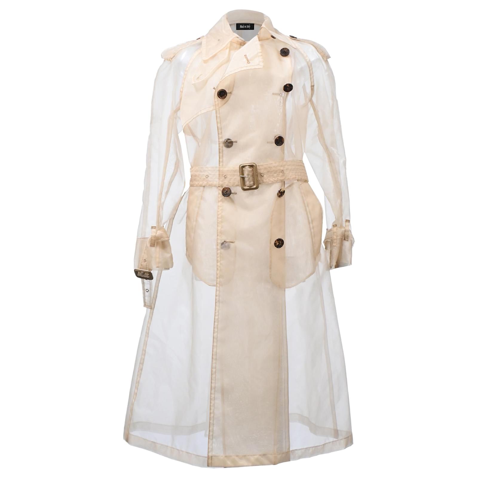 Maison Martin Margiela Maison Margiela Belted Organza Trench Coat