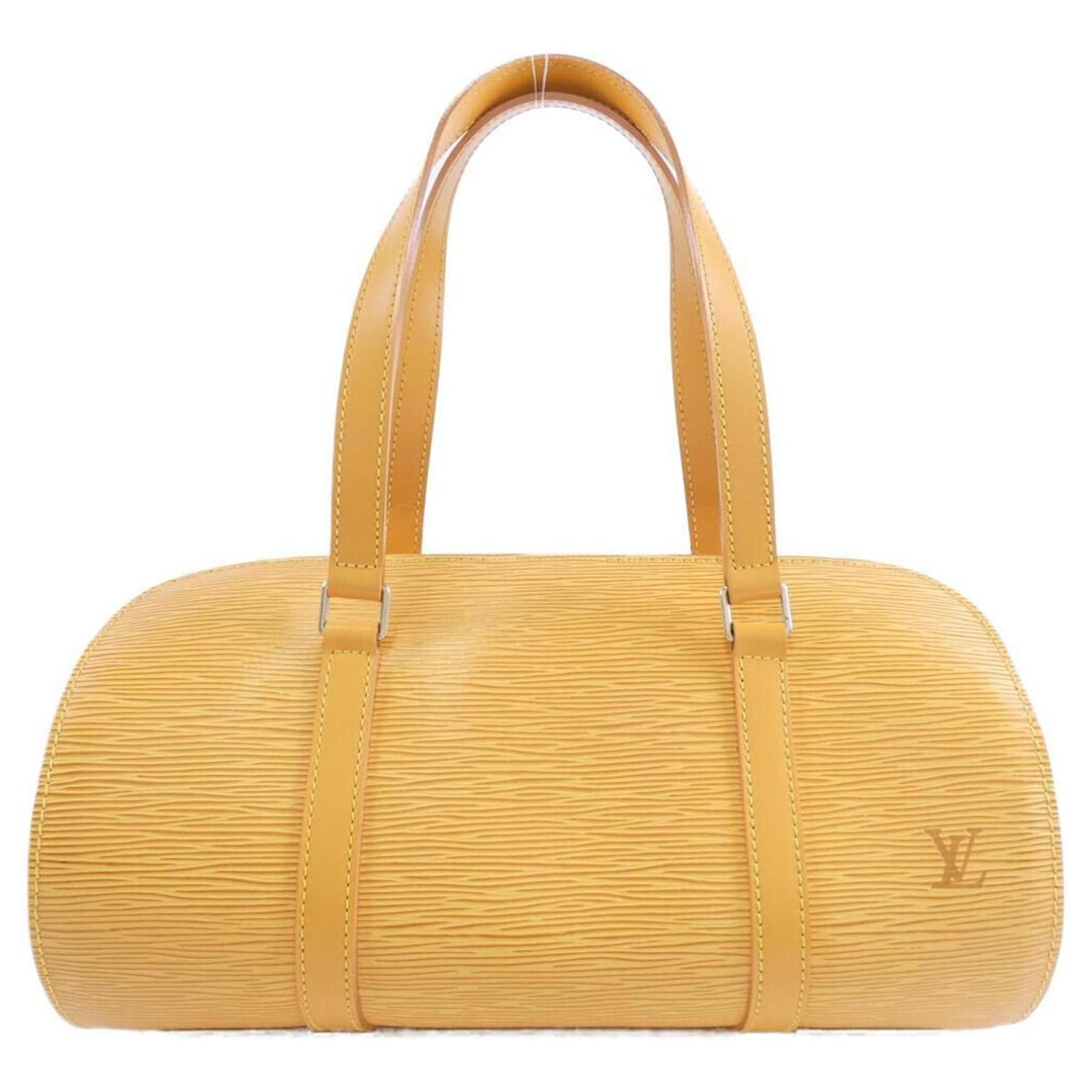 Louis Vuitton Epi Soufflot Handbag Yellow Leather ref.2276560