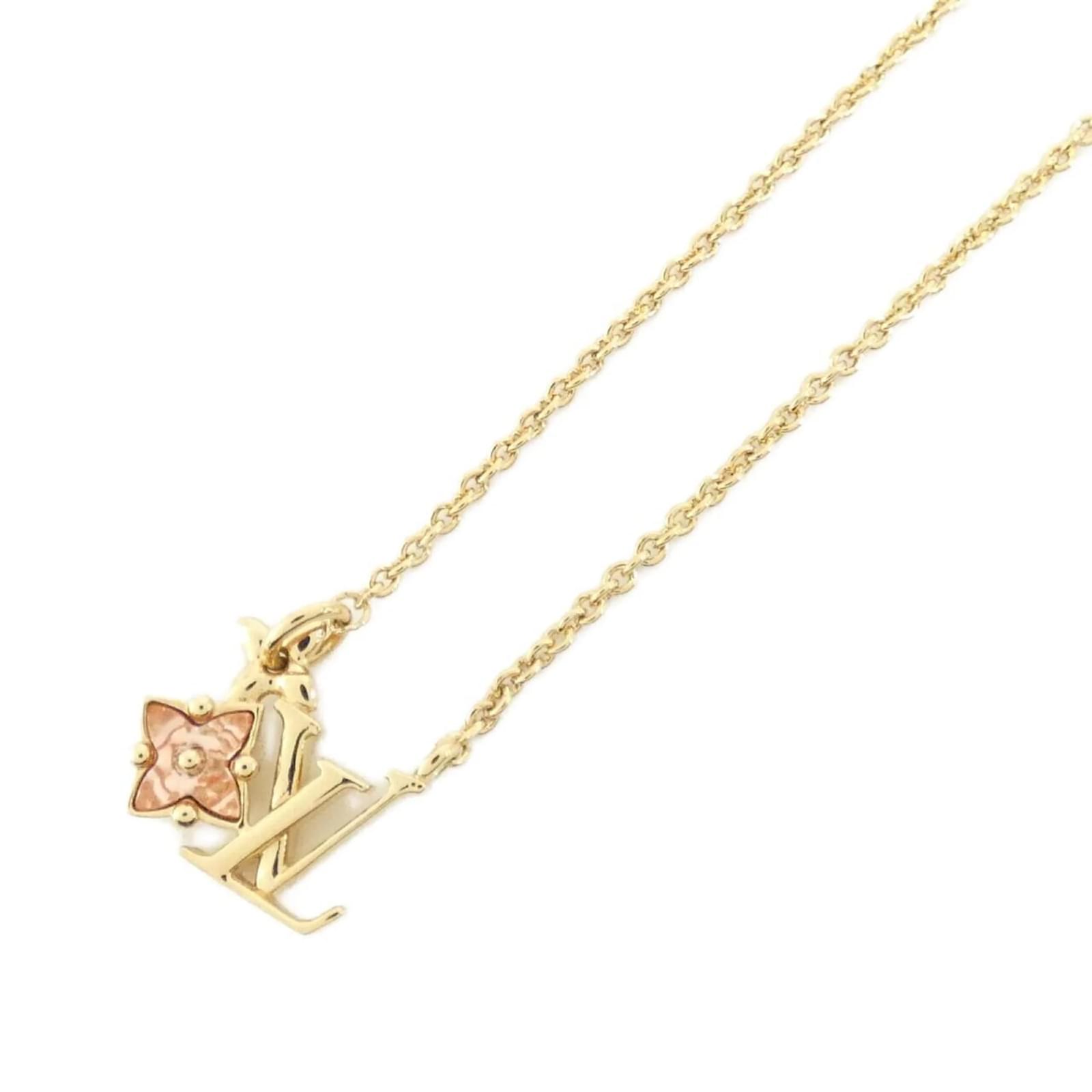 Louis Vuitton Collier Lulugram M00783 Necklace Brown Golden ref