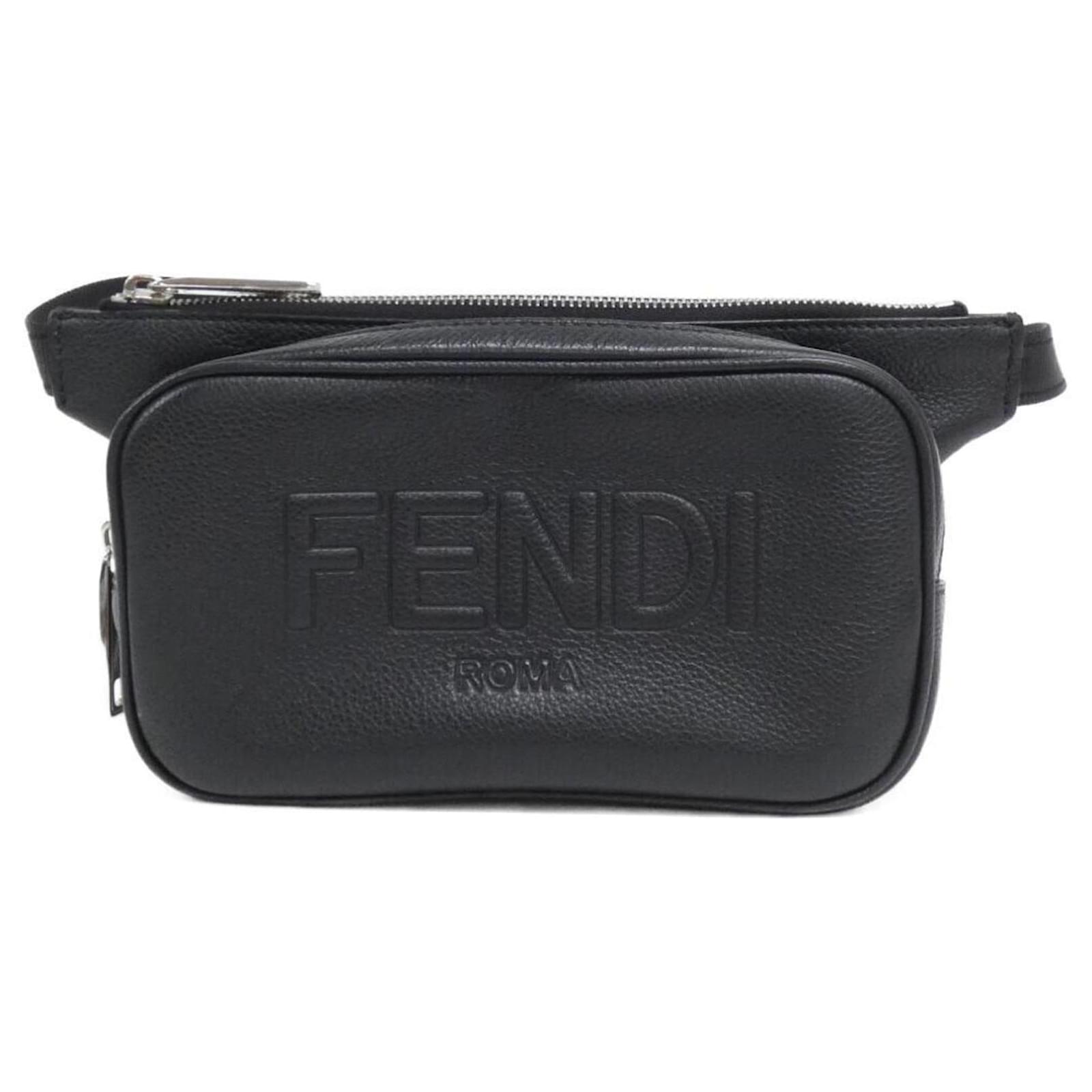 Sac banane Fendi 7VA605 AMAC Cuir Noir Joli Closet