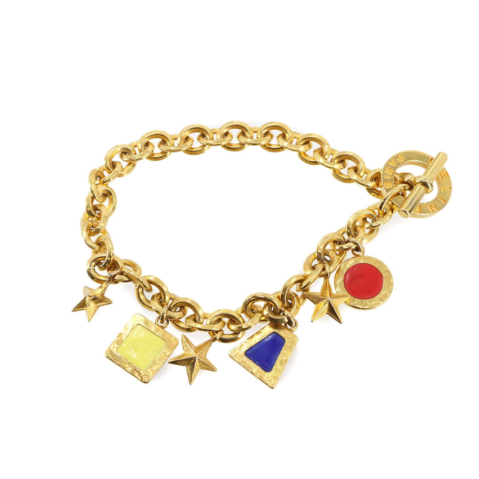 Céline Celine Star Chain Bracelet Multiple colors Golden ref