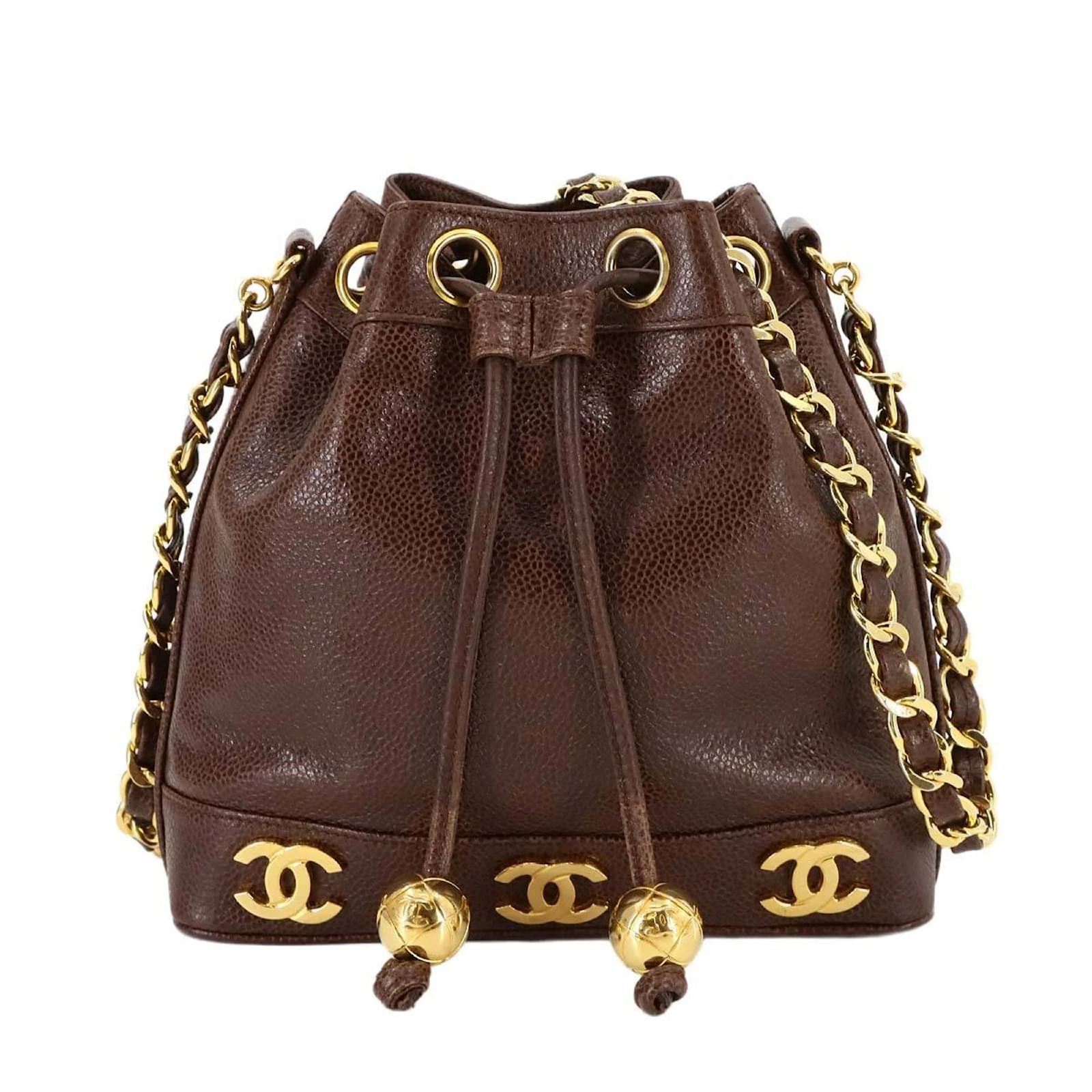 Chanel Triple Coco Chain Shoulder Bag Brown ref.2282013 - Joli Closet