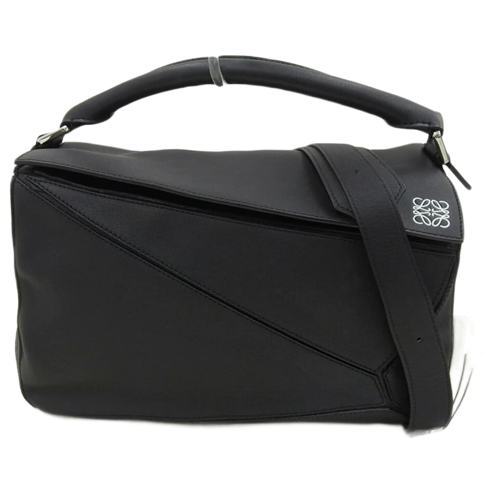 Bag Bandolera Piel Loewe Bandolera Bolso Loewe Puzzle Negro Bolso