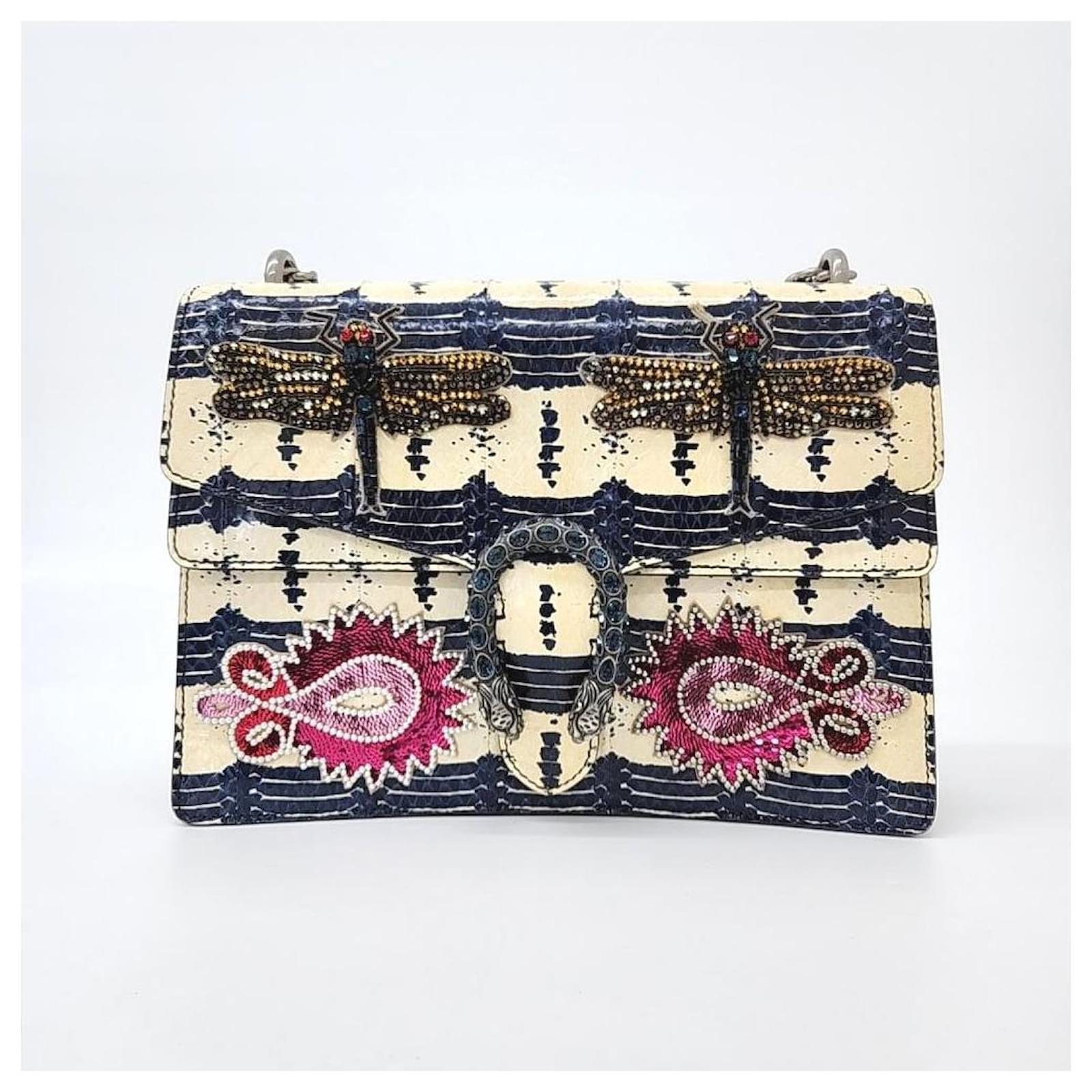 Borsa a spalla Gucci Dionysus in pitone (400235) (3694796