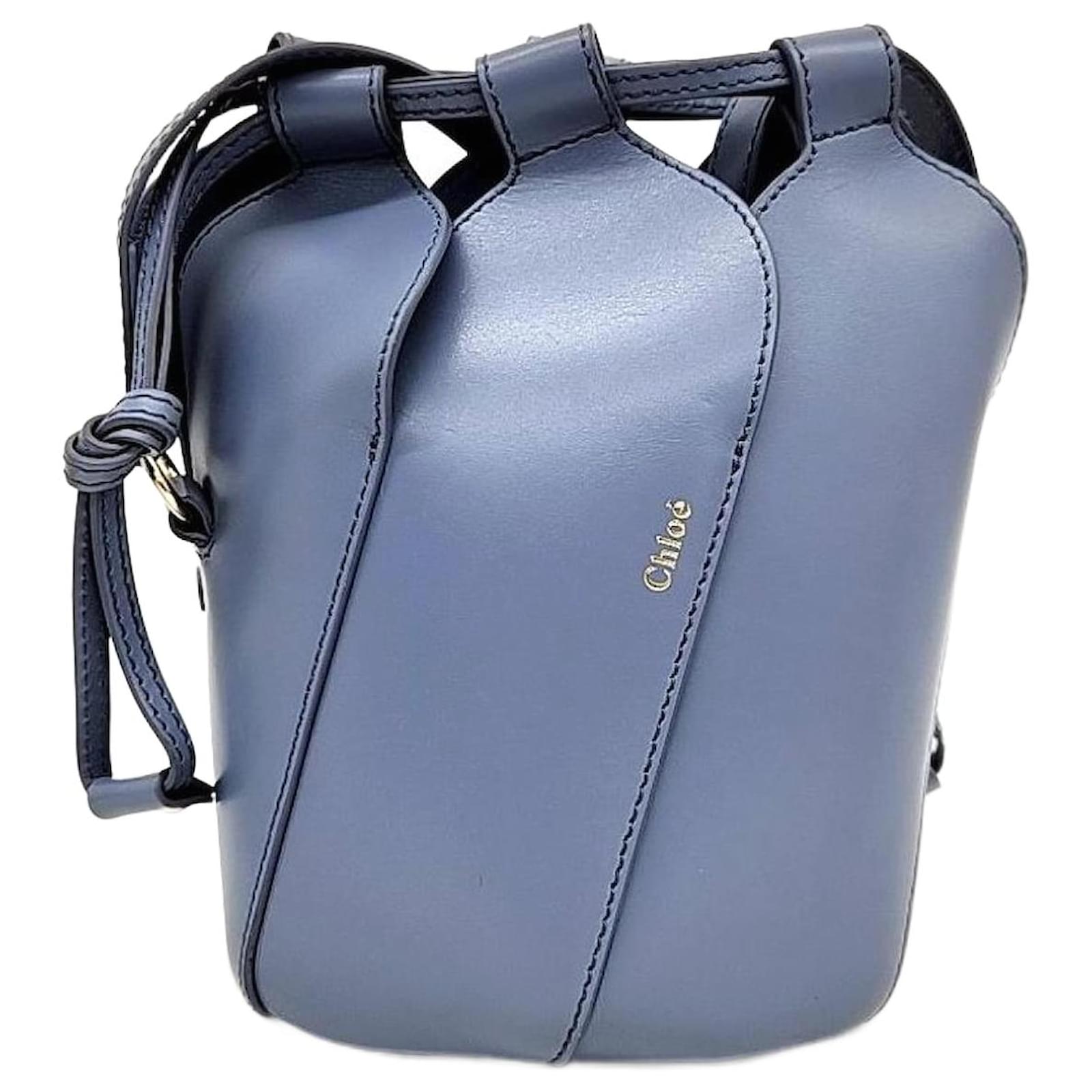 CHLOÉ Mini Tulpen-Eimer Tasche (6428920) Blau Joli