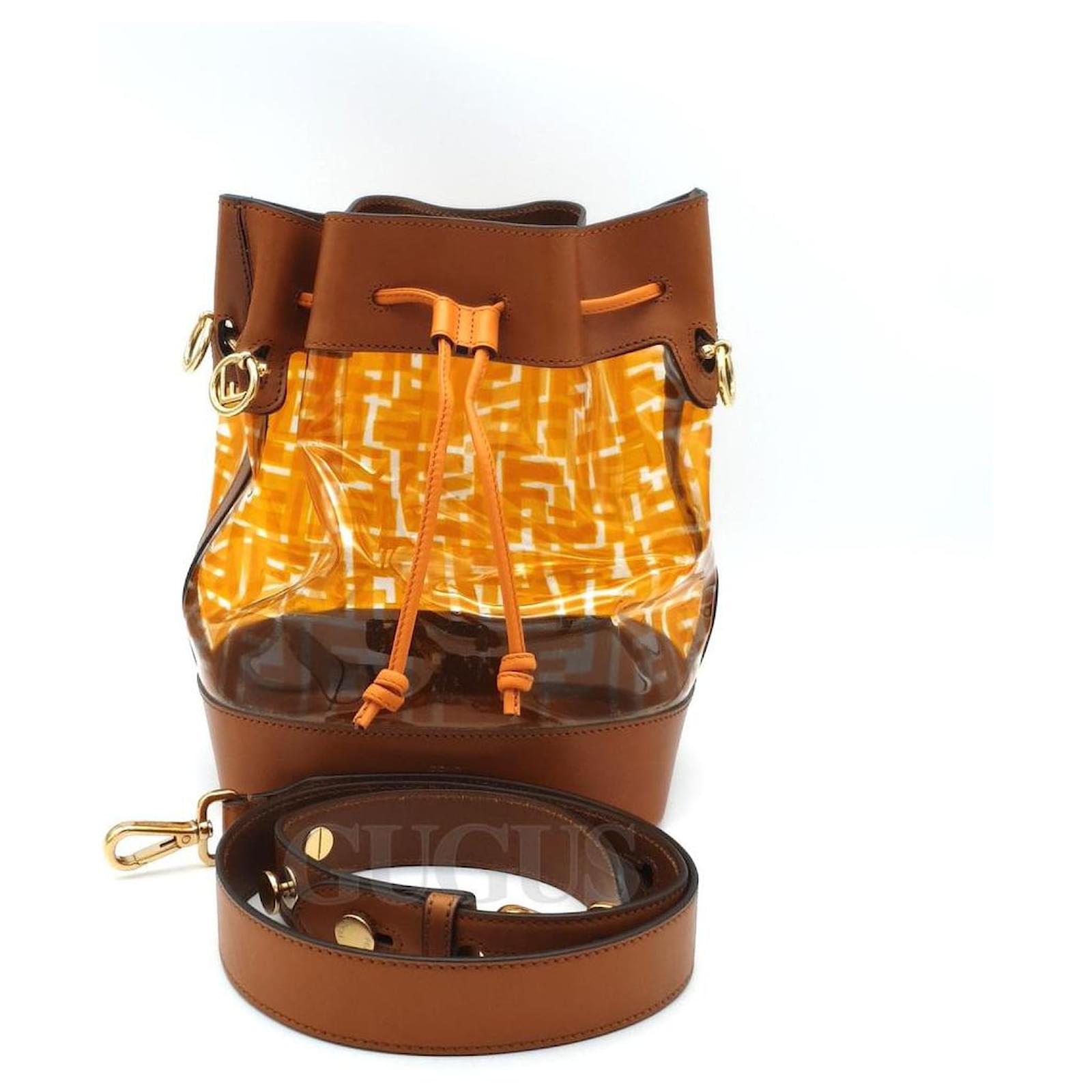 FENDI Montresor PVC Bucket Bag (8BT298) (8238352) Orange ref