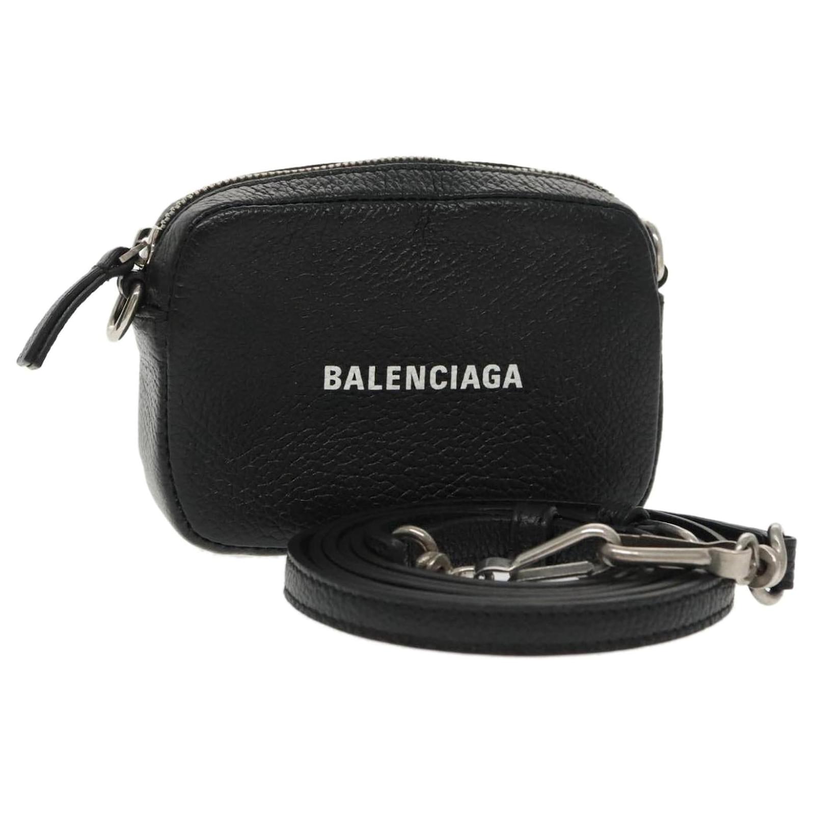 Balenciaga Leather Mini Shoulder Bag with Silver Hardware Balenciaga Leather Mini Shoulder Bag with Silver Hardware