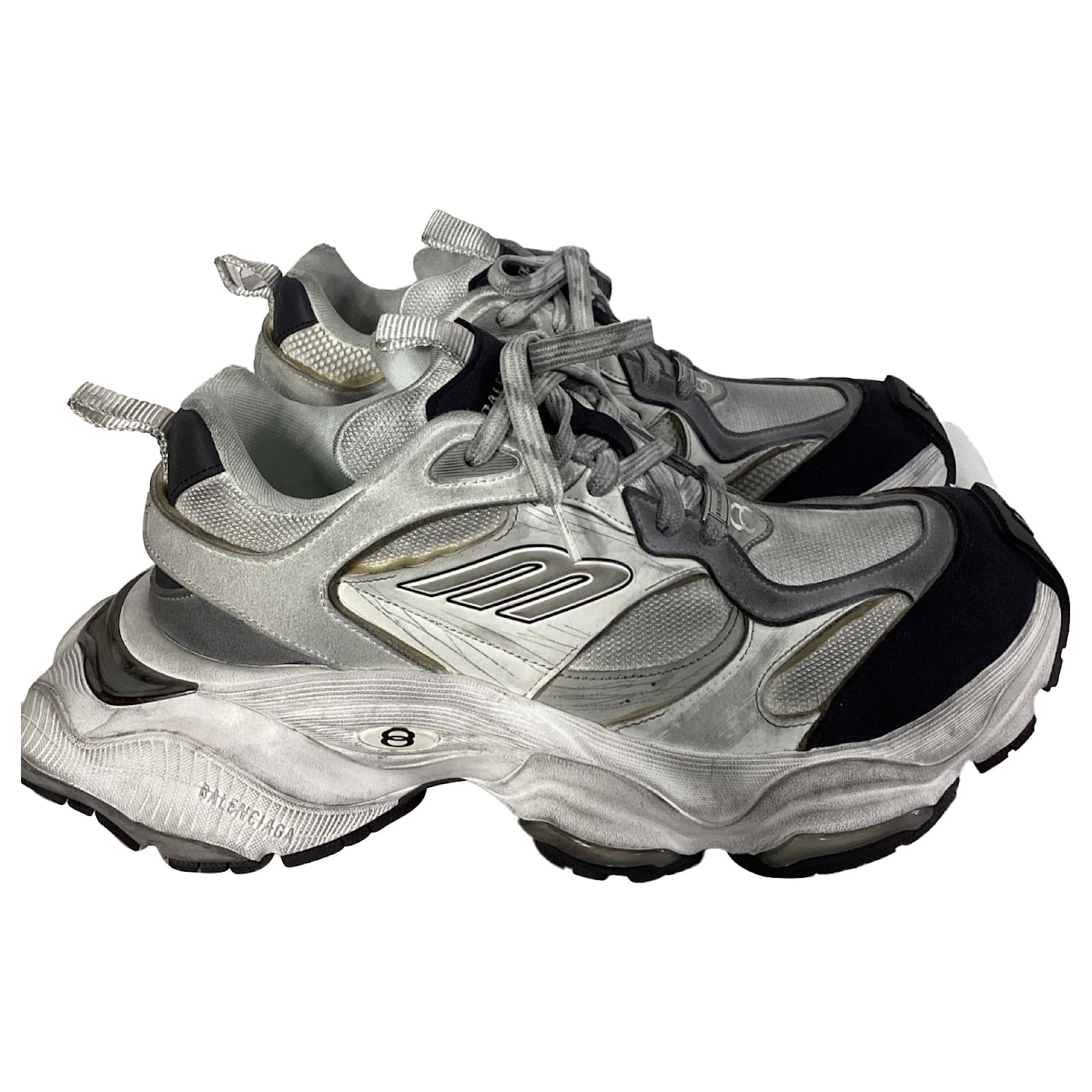 Balenciaga Cargo Sneakers in White Polyurethane Plastic ref