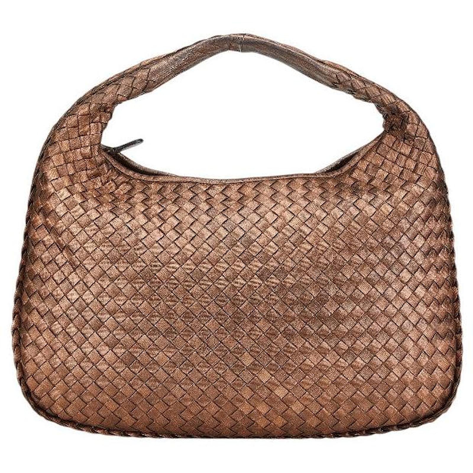 Bottega Veneta Intrecciato Brown Leather Shoulder Bag ref.2285815