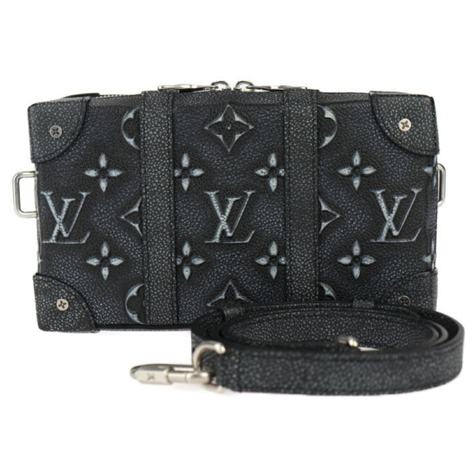 Louis Vuitton Soft Trunk Wallet Monogram Shoulder Bag Black
