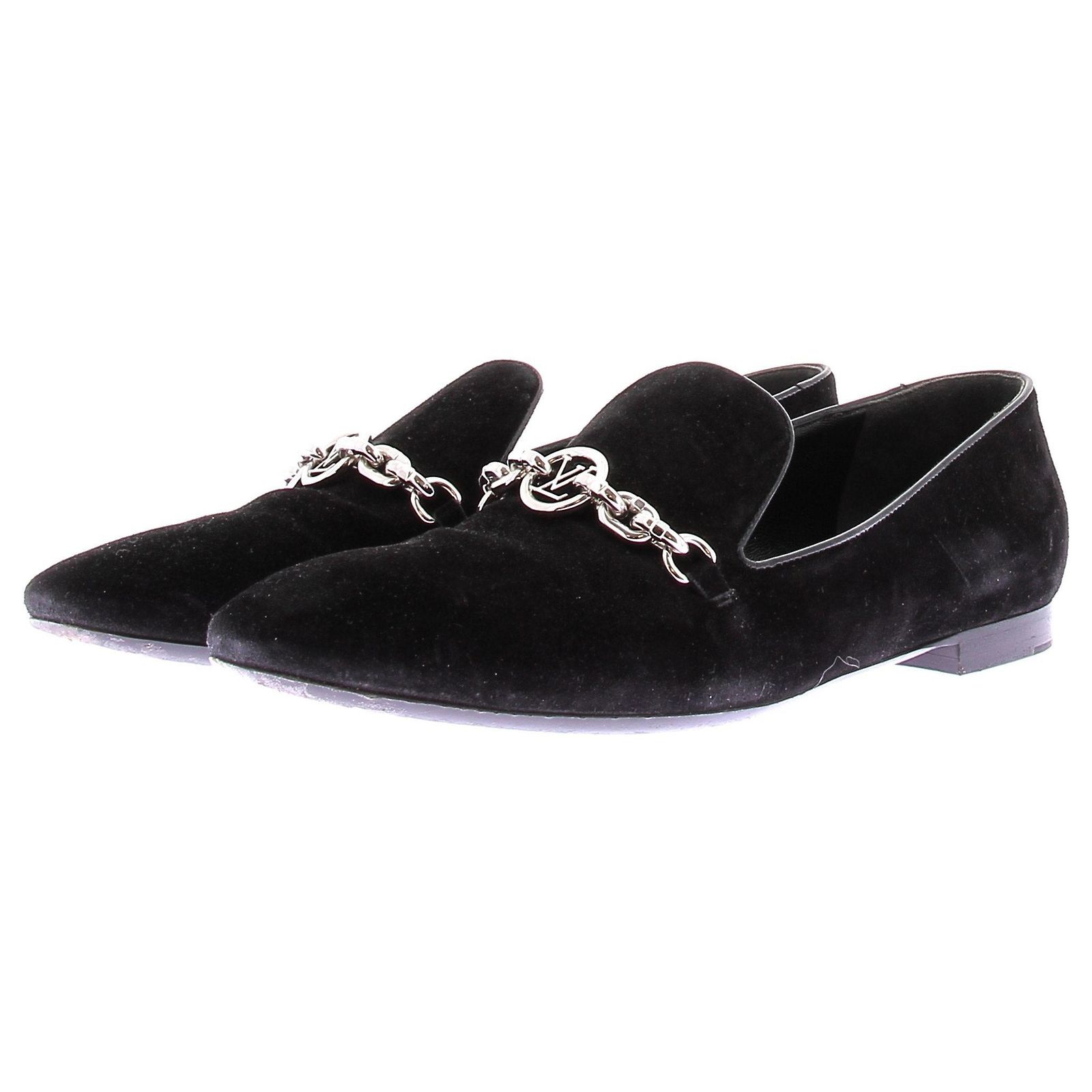 Louis Vuitton Mocassins en daim Black Suede ref.2288334 