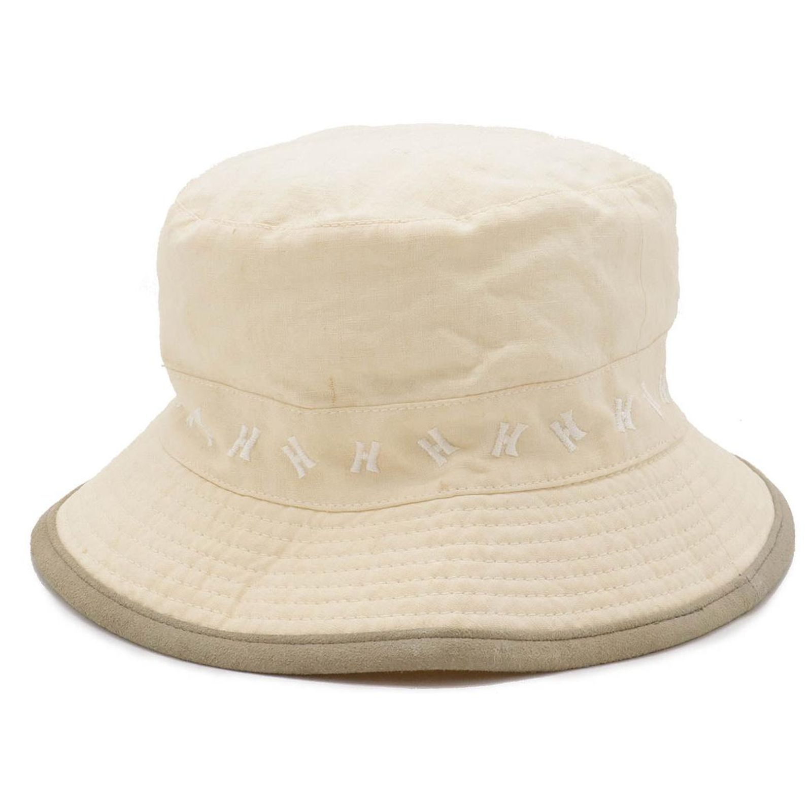 Hermès H Embroidered Cotton Bucket Hat59 Hermès H Embroidered Bucket Hat - Blue Hats, Accessories  main image 2