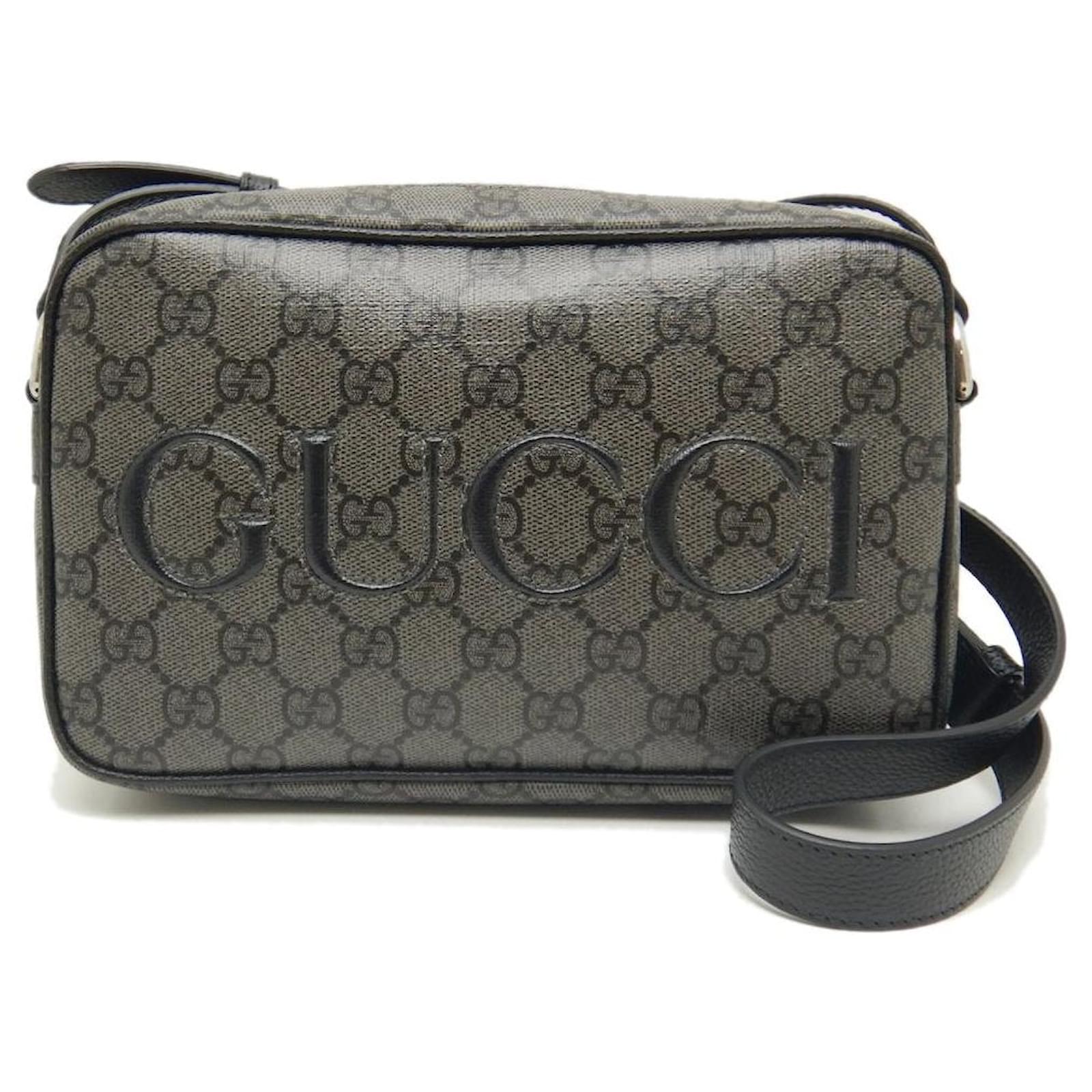 Gucci Mini Shoulder Bag GG Supreme Canvas Black Cloth ref