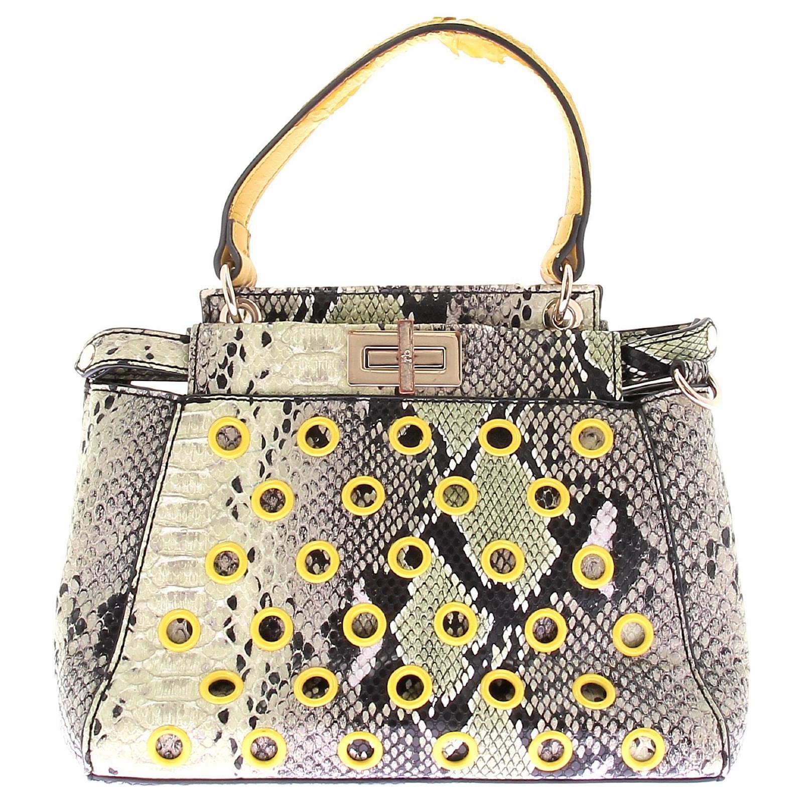 ROCCOBAROCCO Sac en cuir embossé python Multiple colors Leather