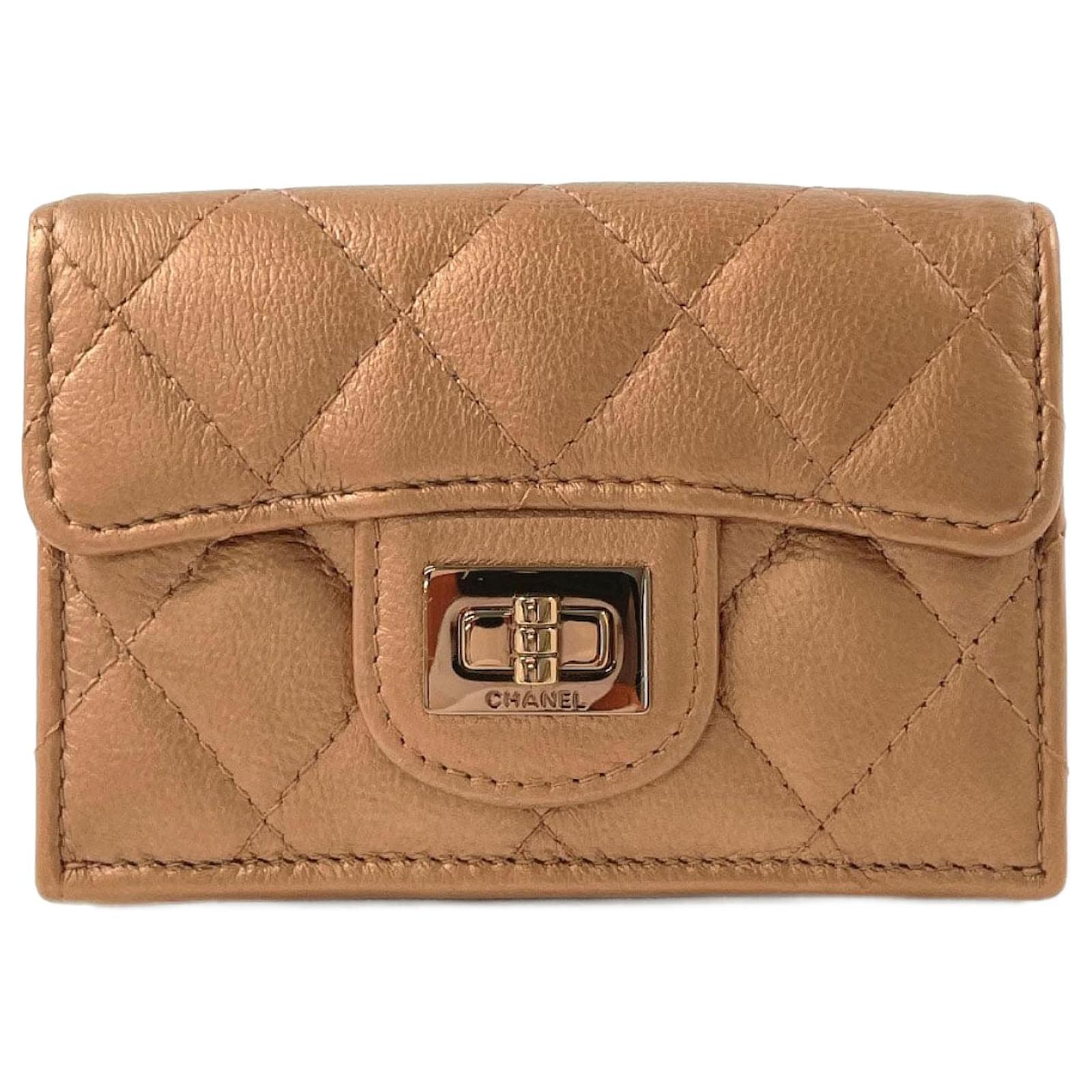 Chanel Matelasse 2.55 Leather Wallet Pink ref.2290942 - Joli